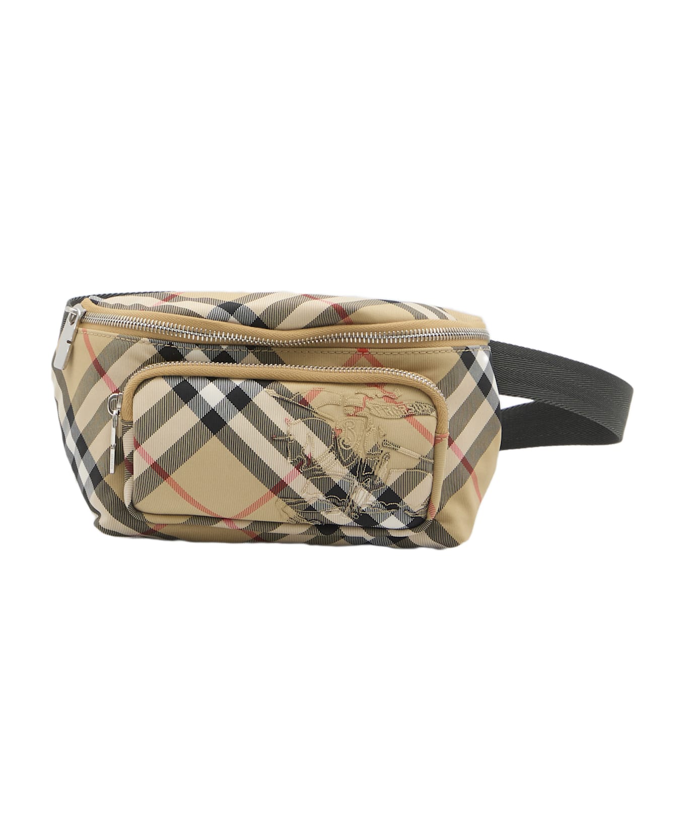 Burberry Small Check Belt Bag - NEUTRALS/BLACK