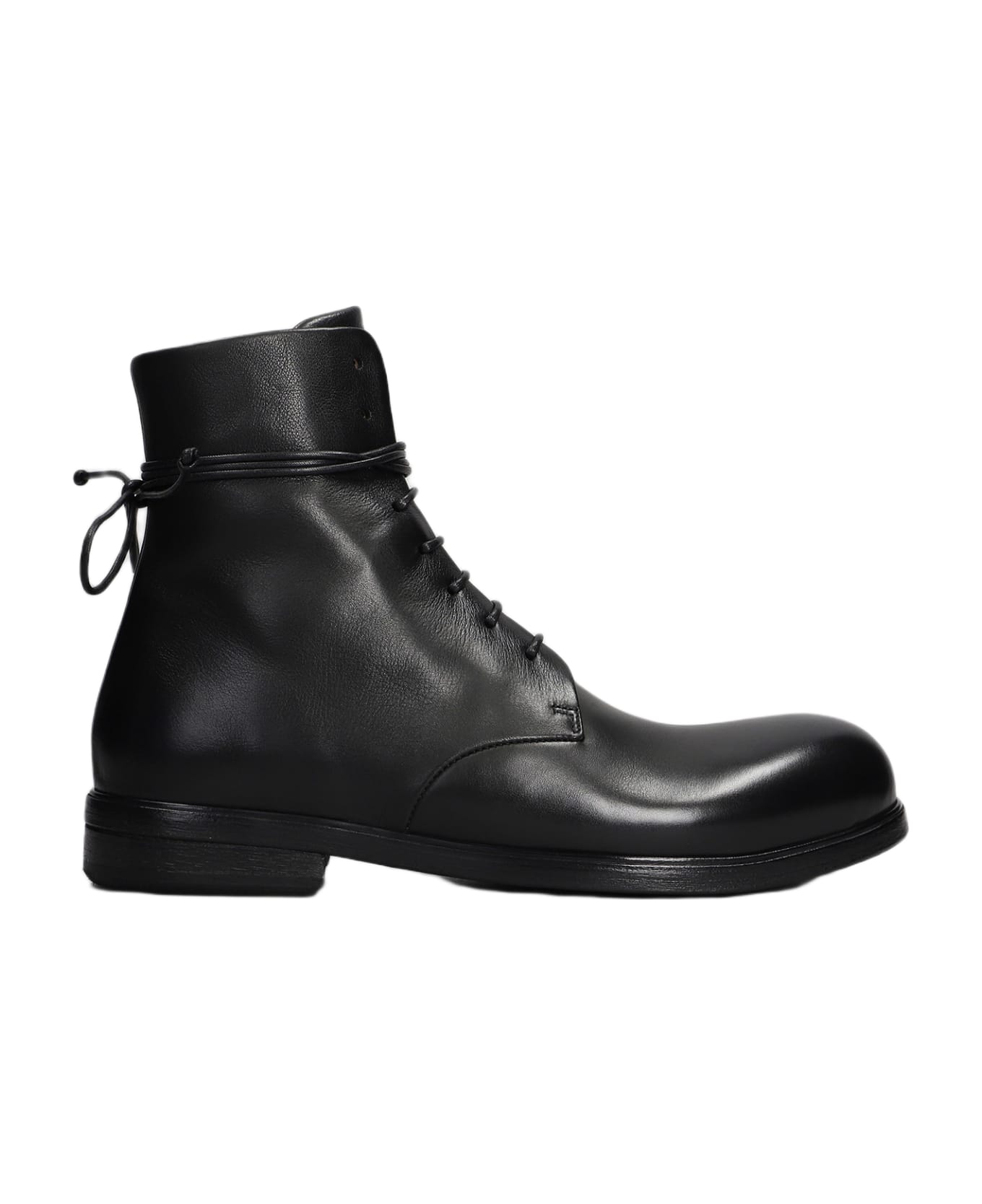 Marsell Ankle Boots In Black Leather - black
