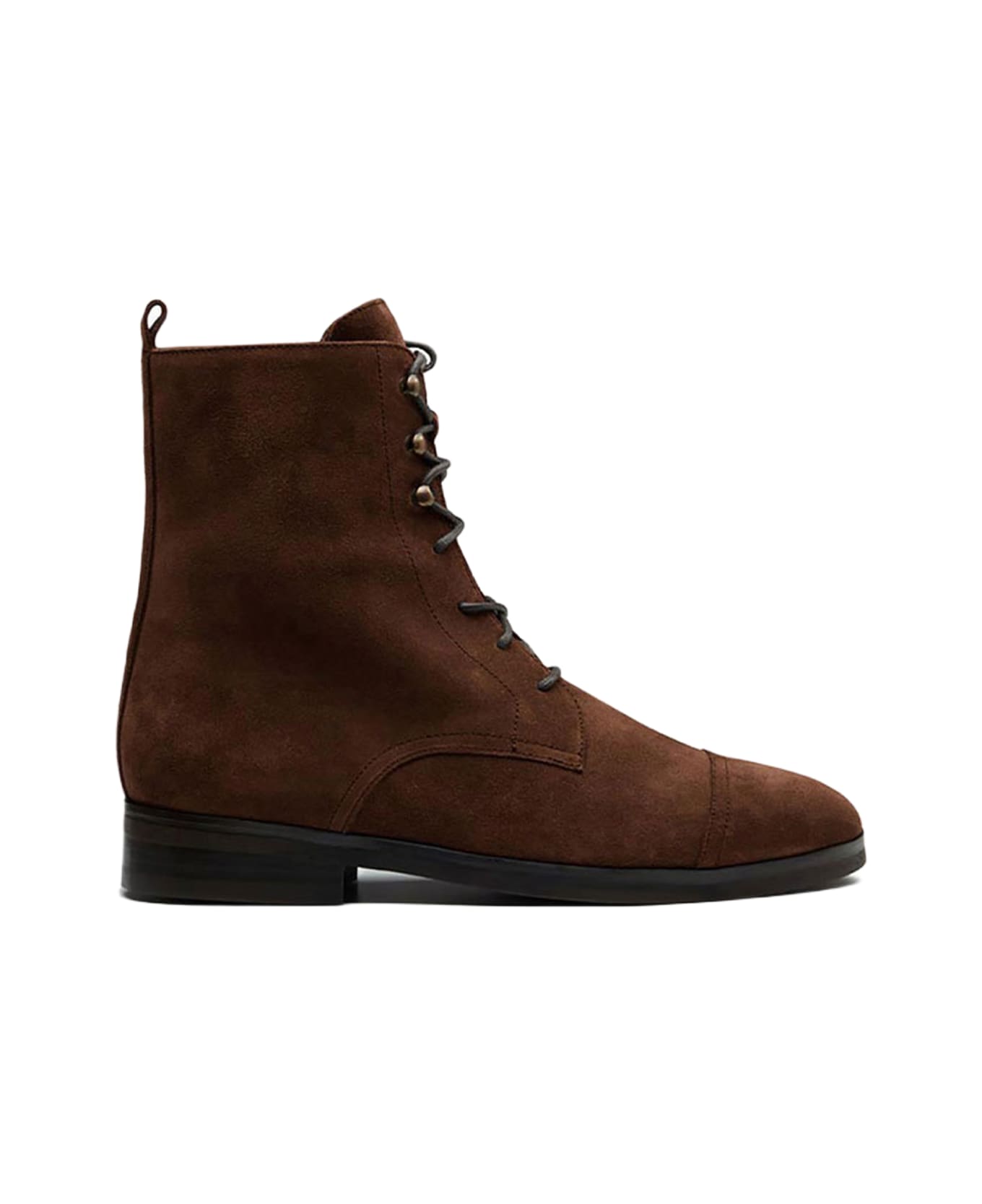 CB Made in Italy Dark Suede Boots Eva - Brown