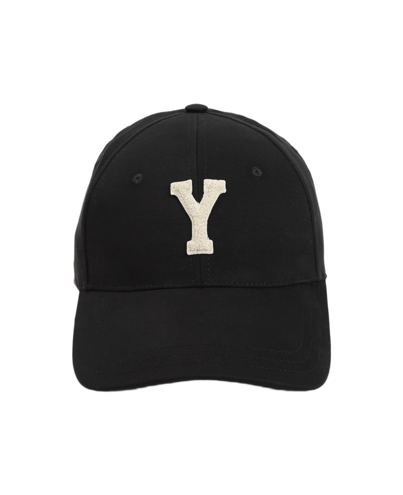 Saint Laurent College Cap - Black Ivory