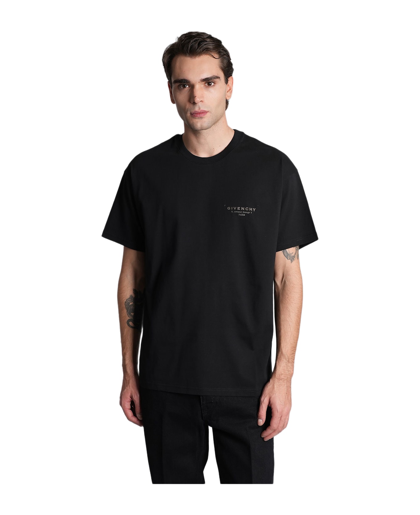 Givenchy T-shirt In Black Cotton - black