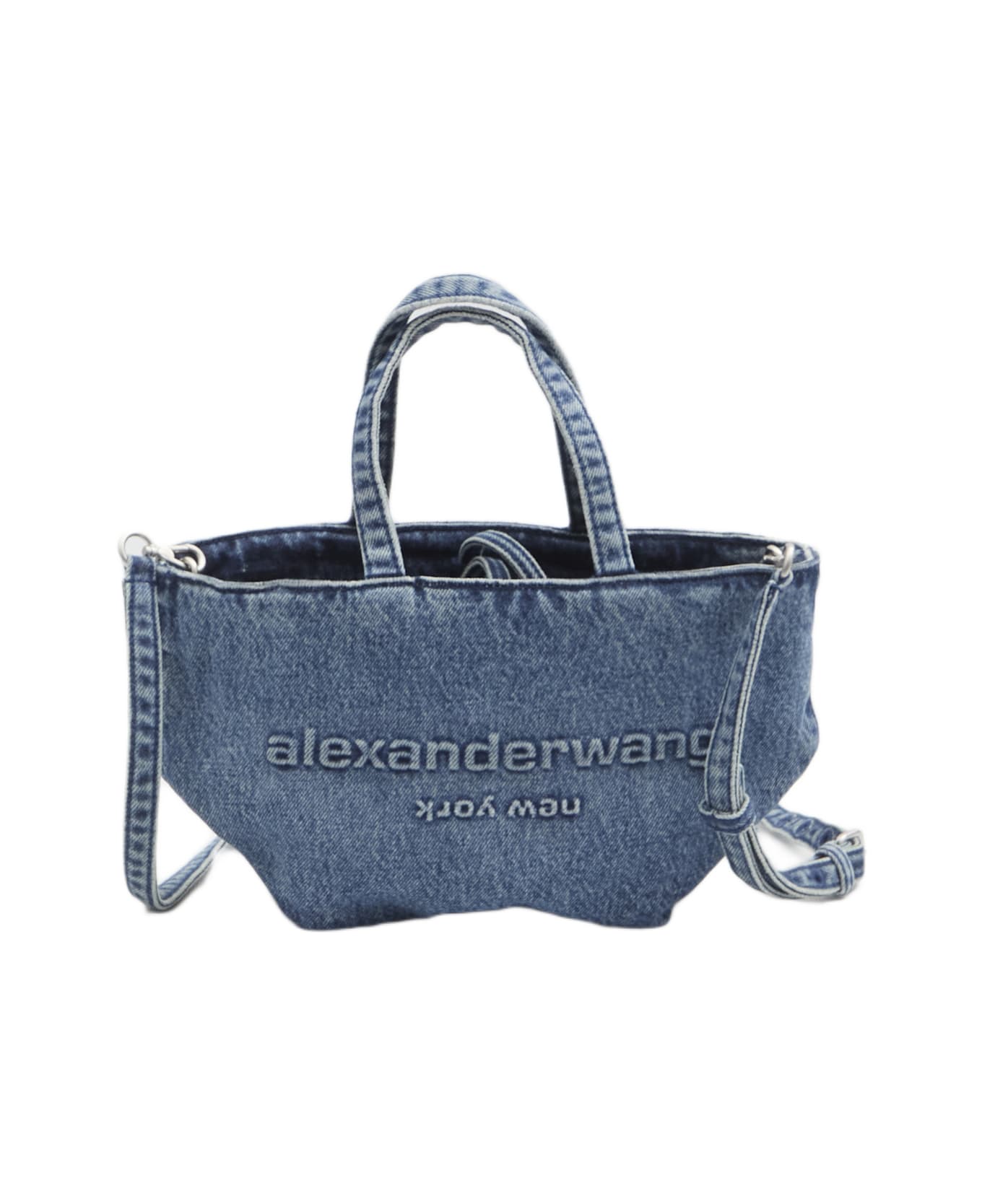 Alexander Wang Small Punch Tote Bag - DENIM