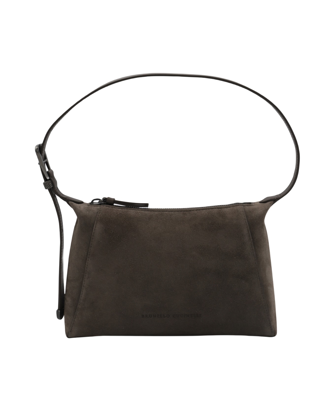 Brunello Cucinelli Brown Leather Shoulder Bag - TAIGA