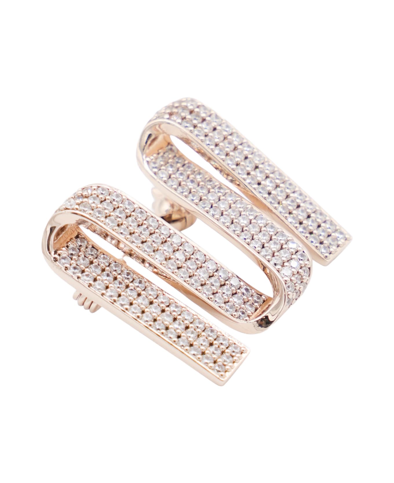 Max Mara Metal Grosgrain M Pin - Brown