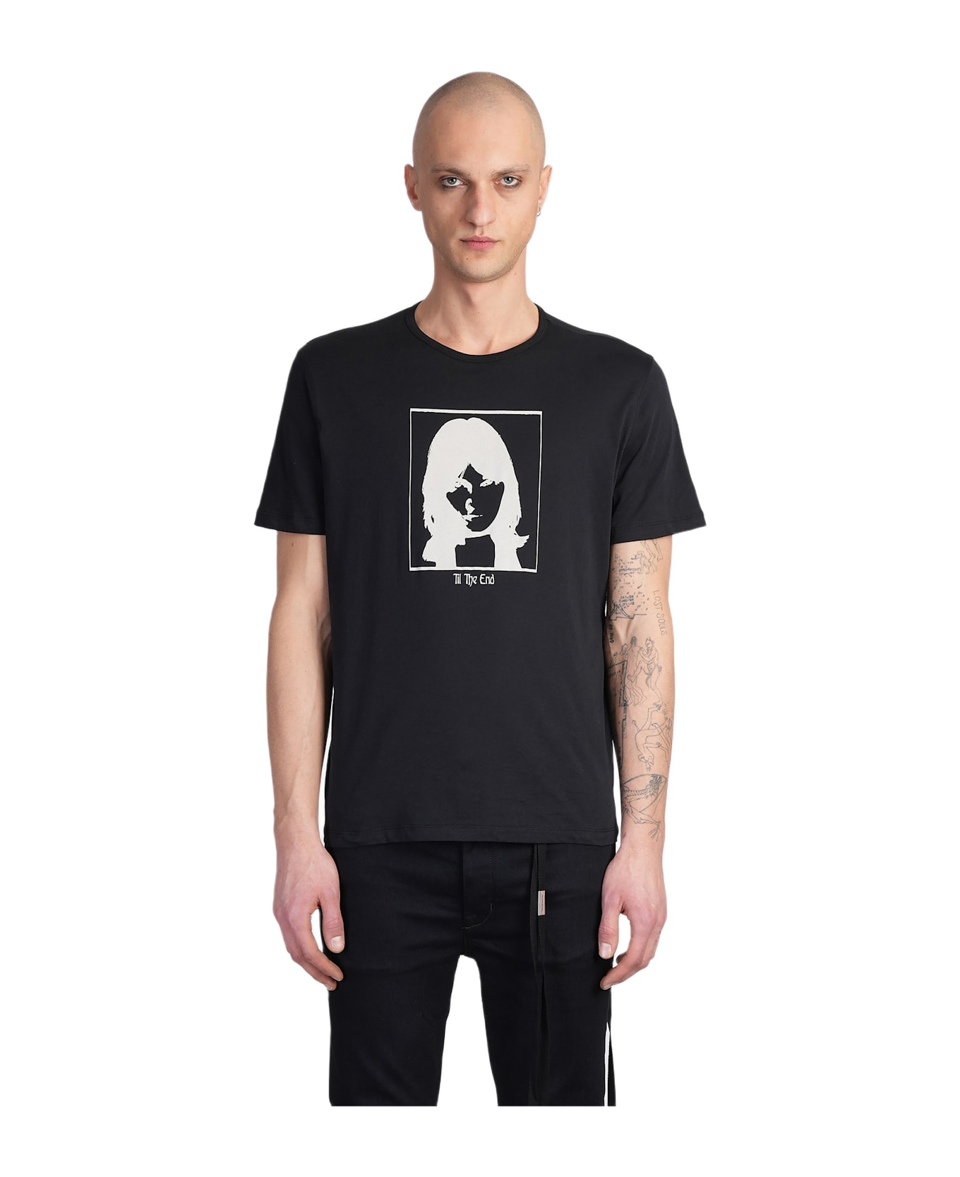 Ann Demeulemeester Baptist T-shirt In Black Cotton - black