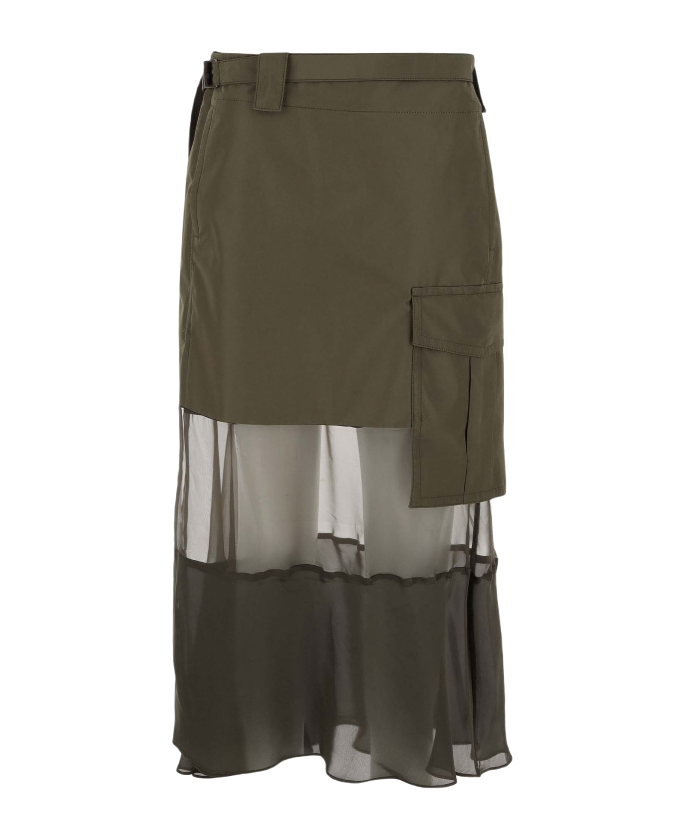 Sacai Nylon Midi Skirt - Green スカート