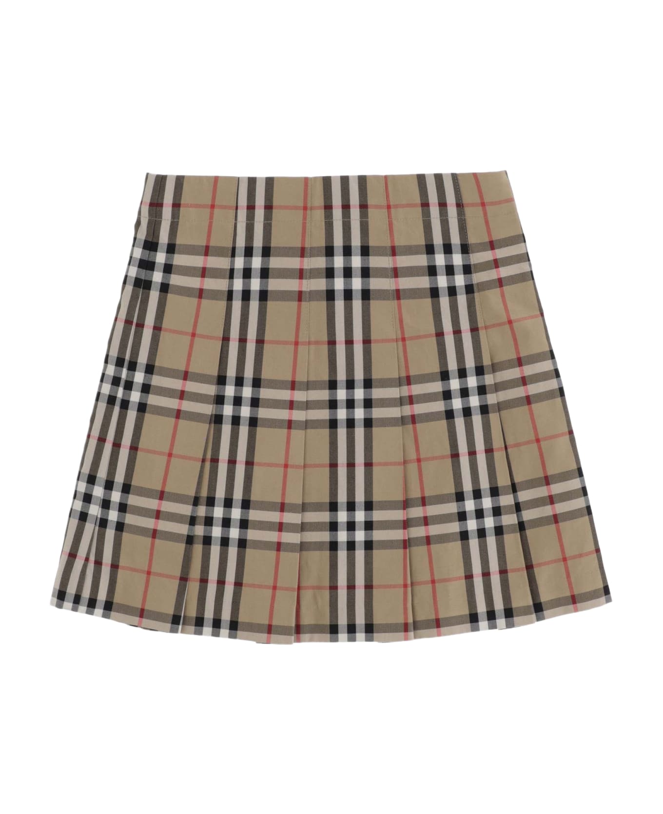 Burberry Check Pattern Skirt - Red