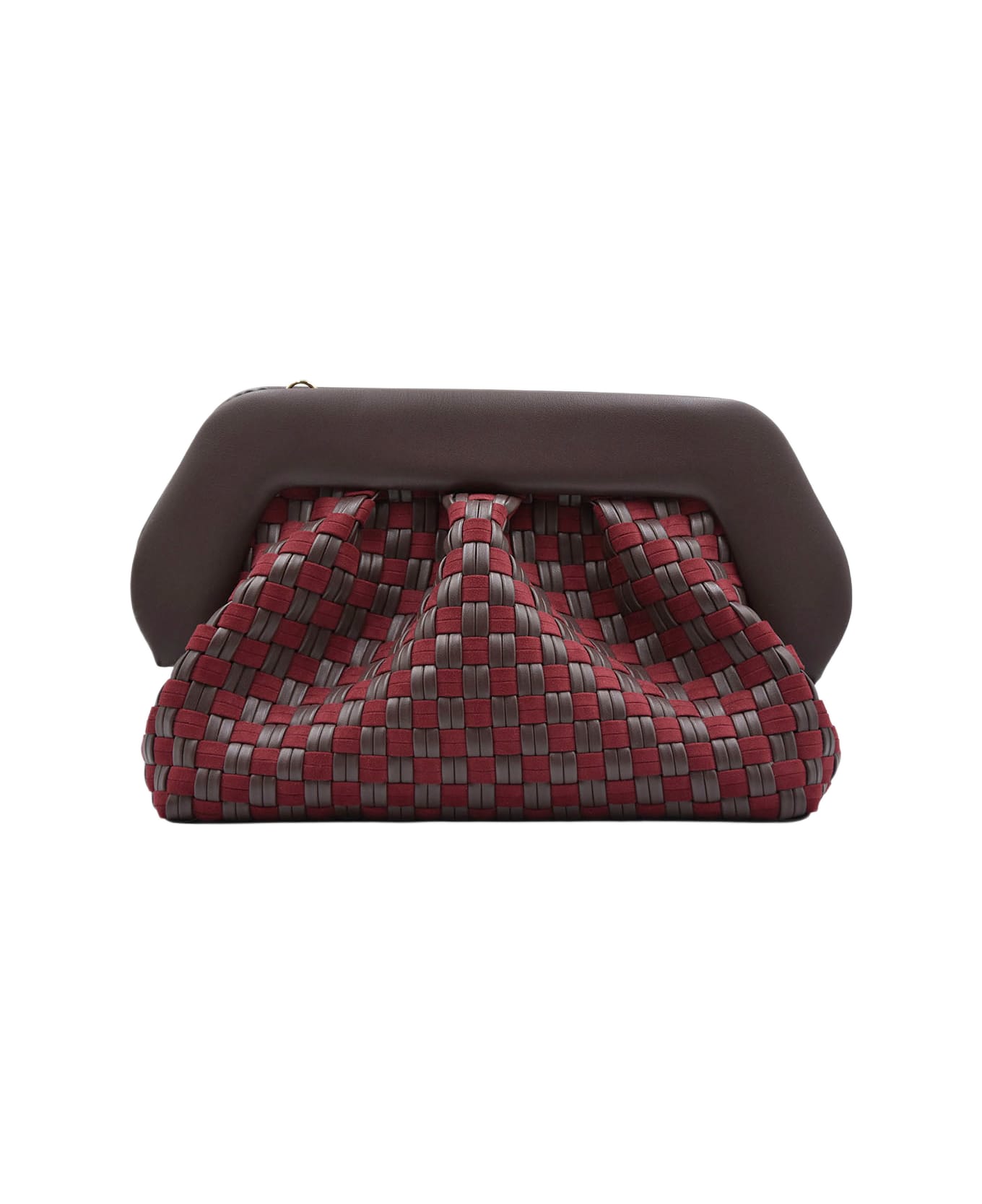 THEMOIRè Bios Trim Vegan Fabric Bag - Red