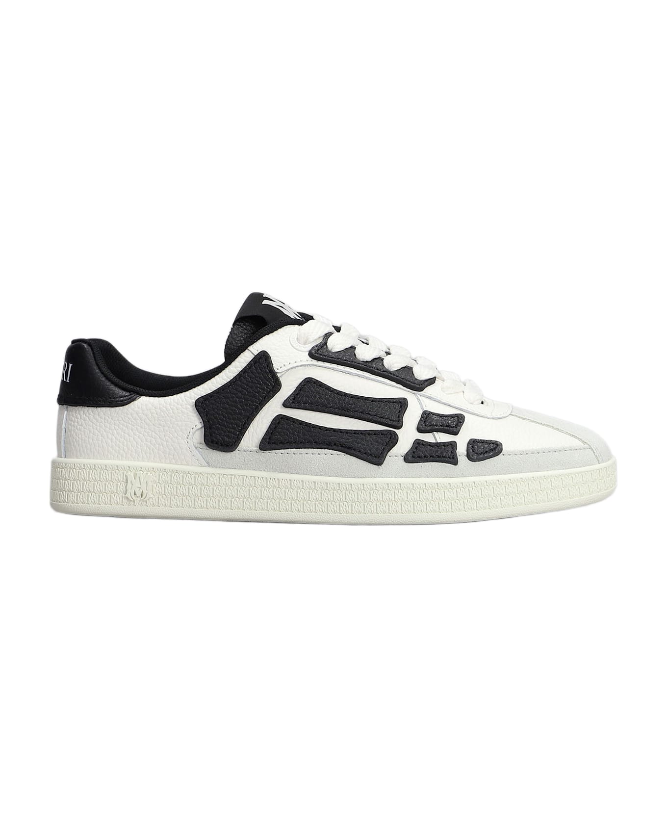 【送料関税込】AMIRI Pacific Bones Sneaker White Amiri Pacific Bones Mixed Leather Sneakers - Bergdorf Goodman