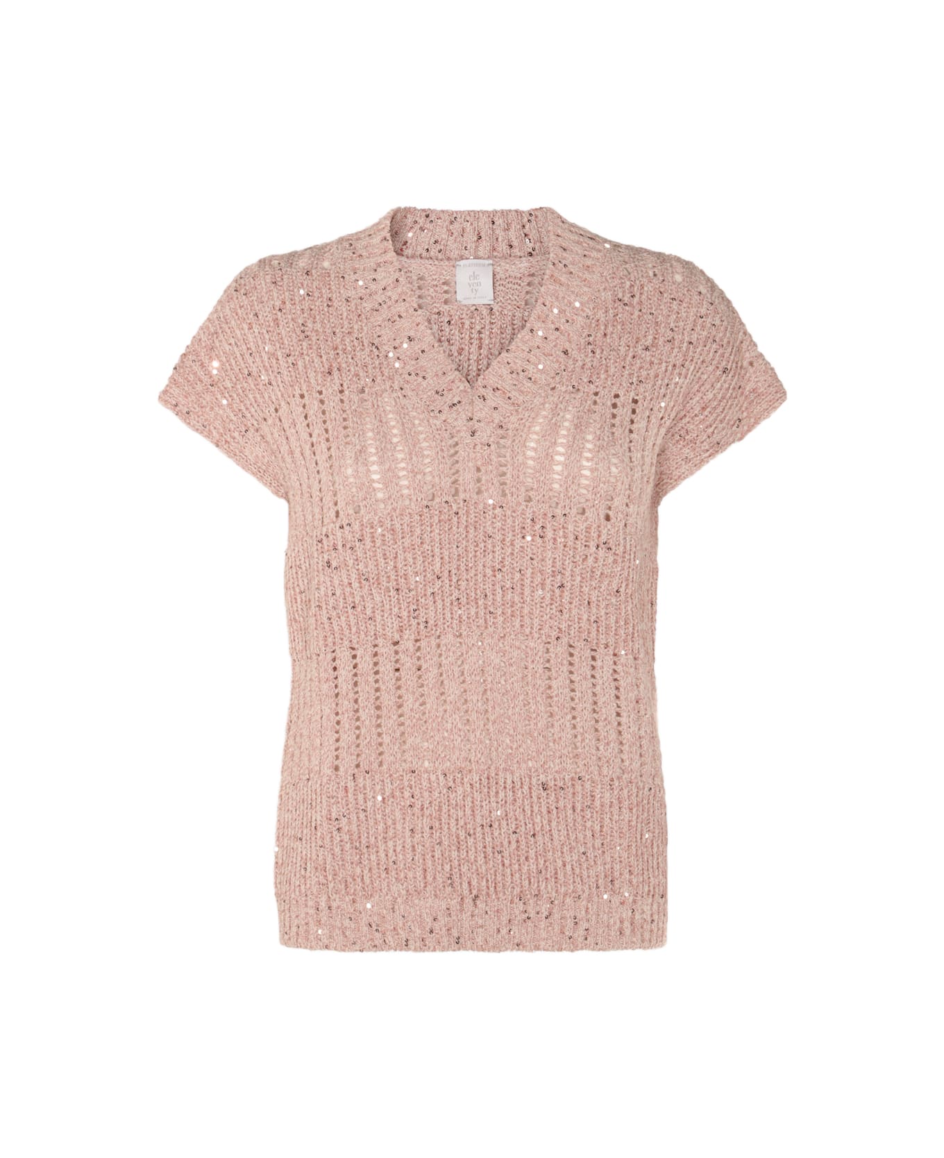 Eleventy Pink Cotton Blend T-shirt