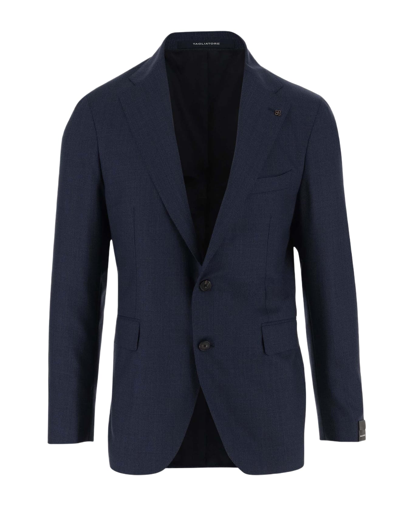 Tagliatore Single-breasted Wool Jacket - Blue ブレザー