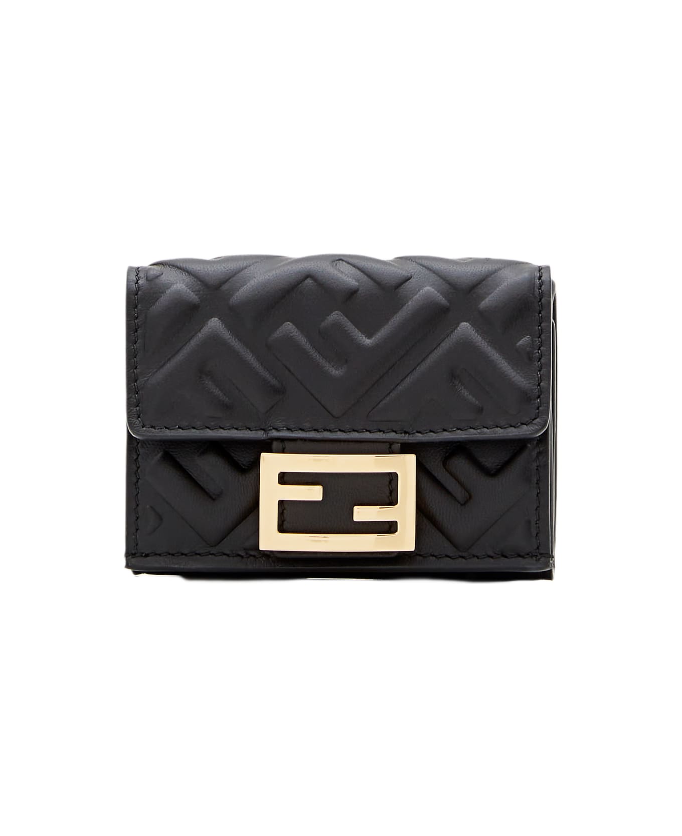 Fendi Micro Trifold W Nappa Matisse - Black
