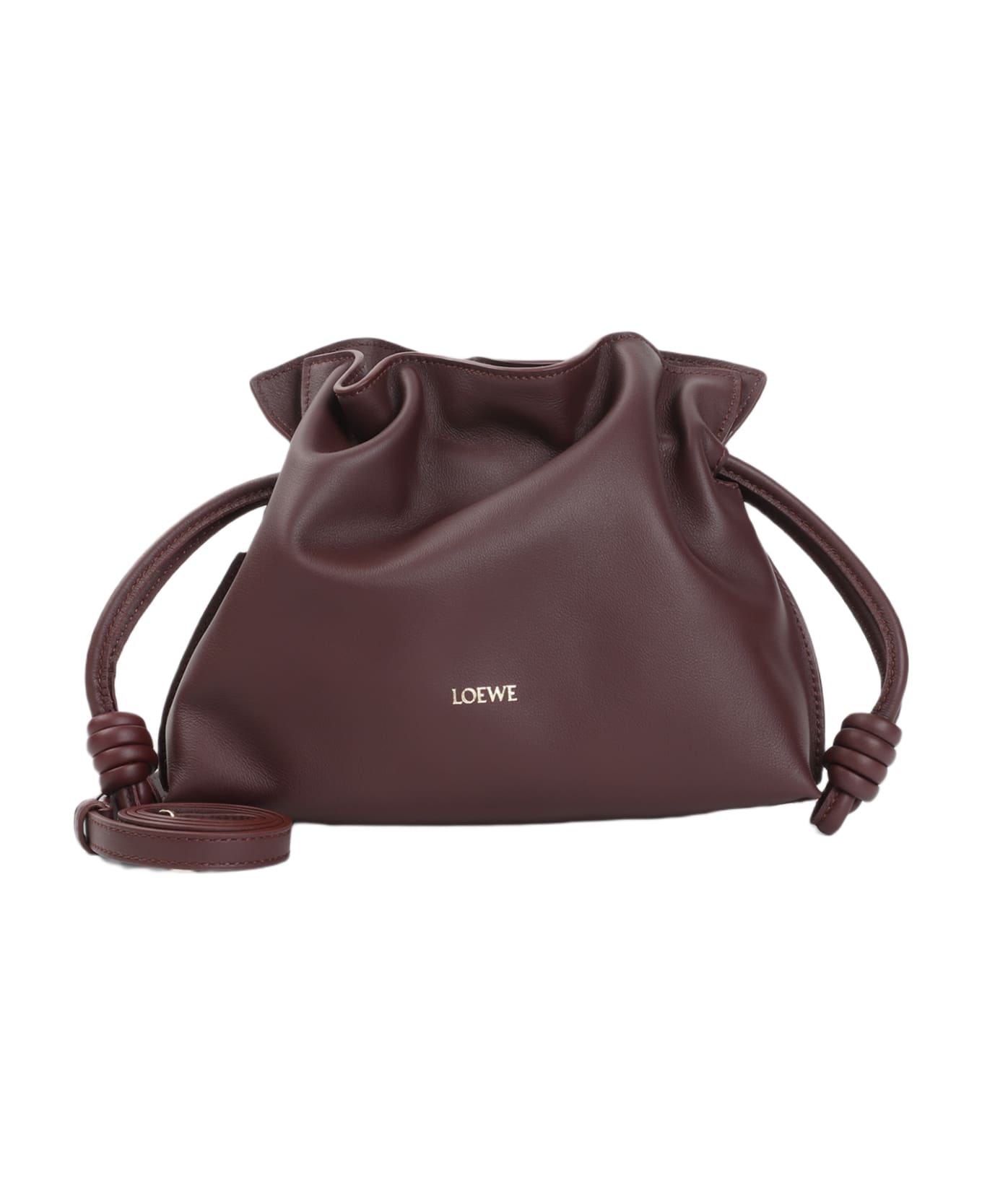 Loewe Flamenco Mini Clutch - Dark Burgundy