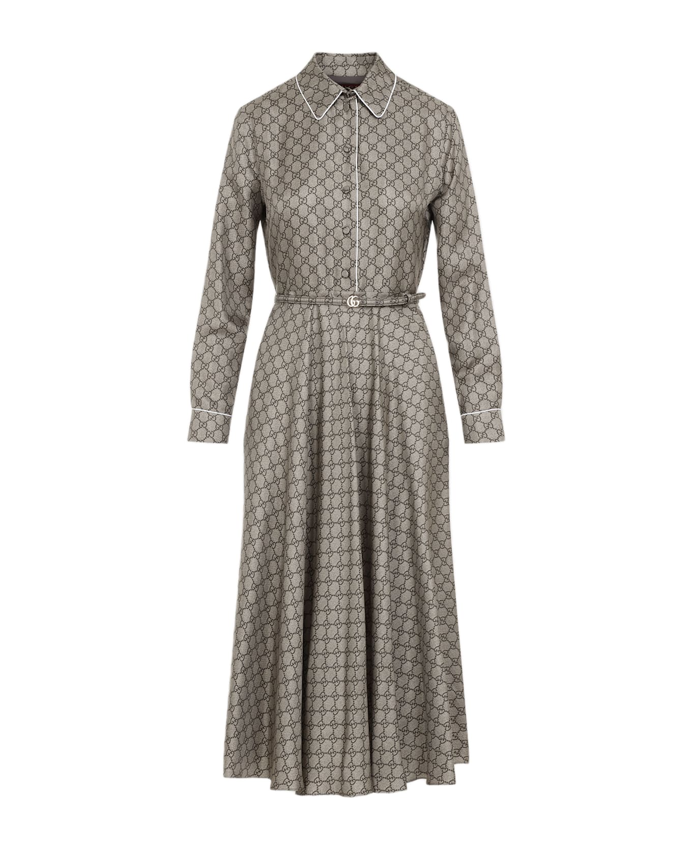 Gucci Printed Silk Dress - CAMELEBONYMC