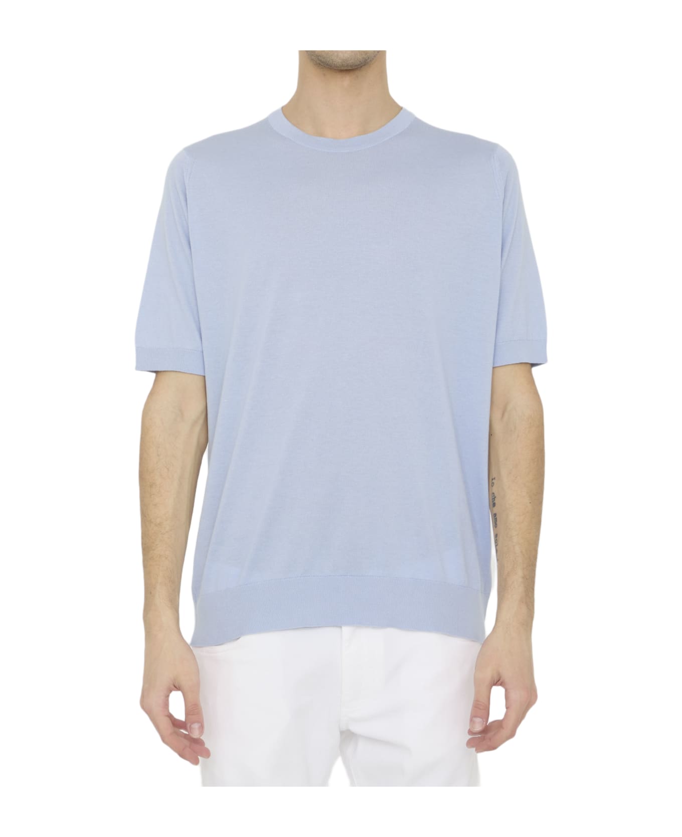 John Smedley Kempton T-shirt - LIGHT BLUE