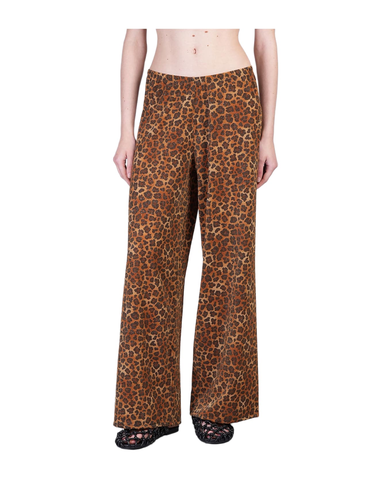 MC2 Saint Barth Amalia Pants In Animalier Viscose - Animalier