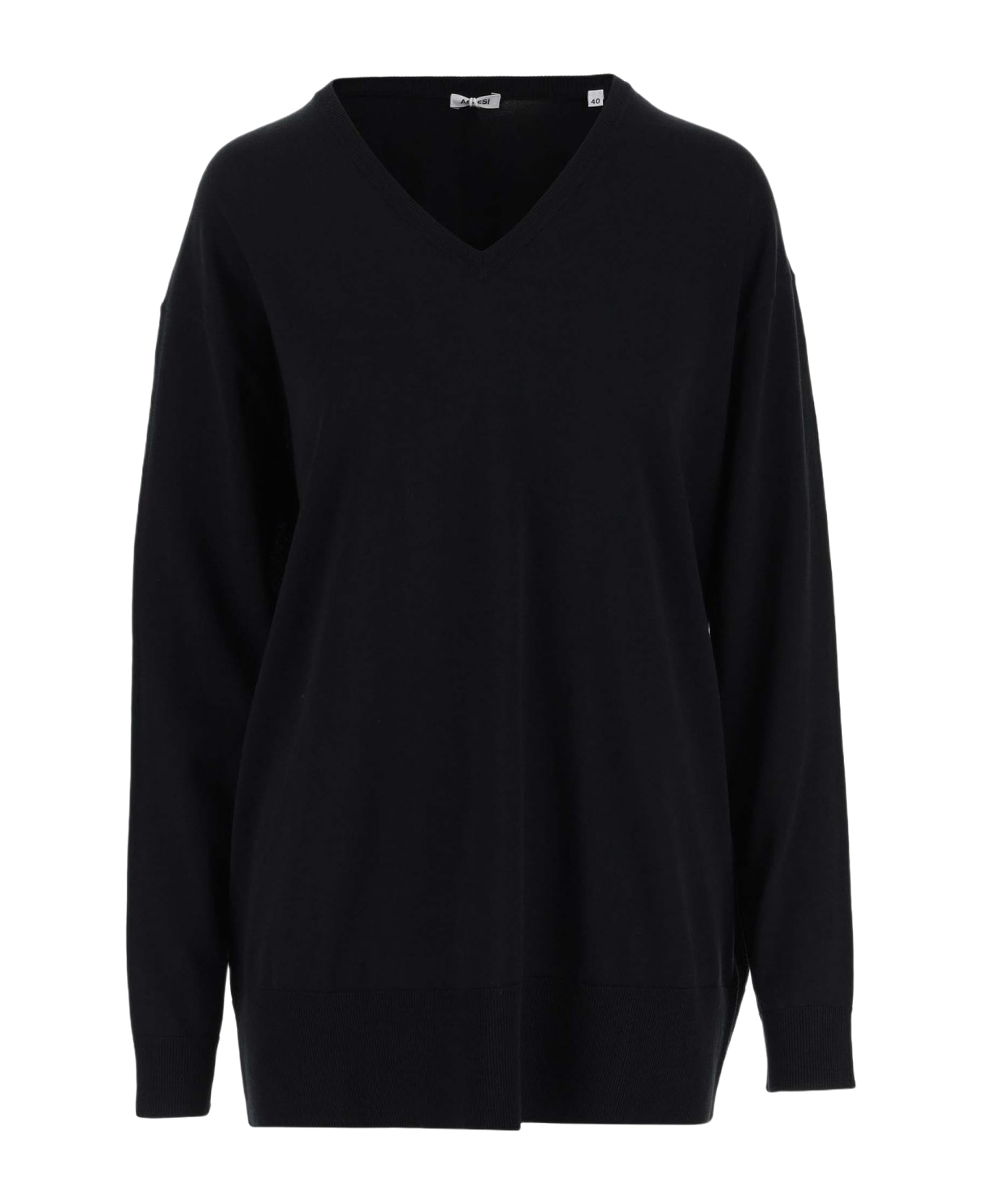 Aspesi Cotton Pullover - Black