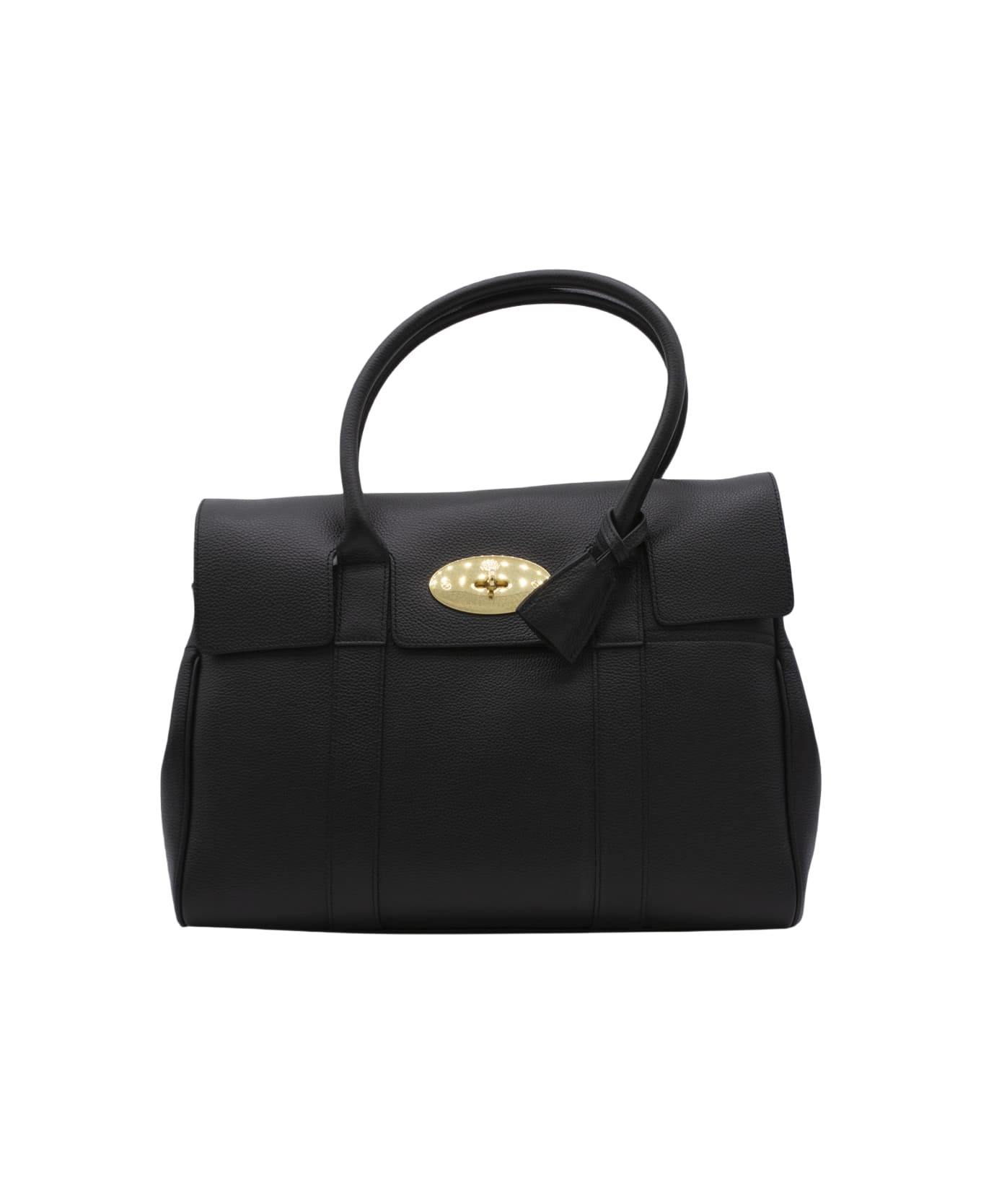 Mulberry Black Leather Top Handle Bag | italist