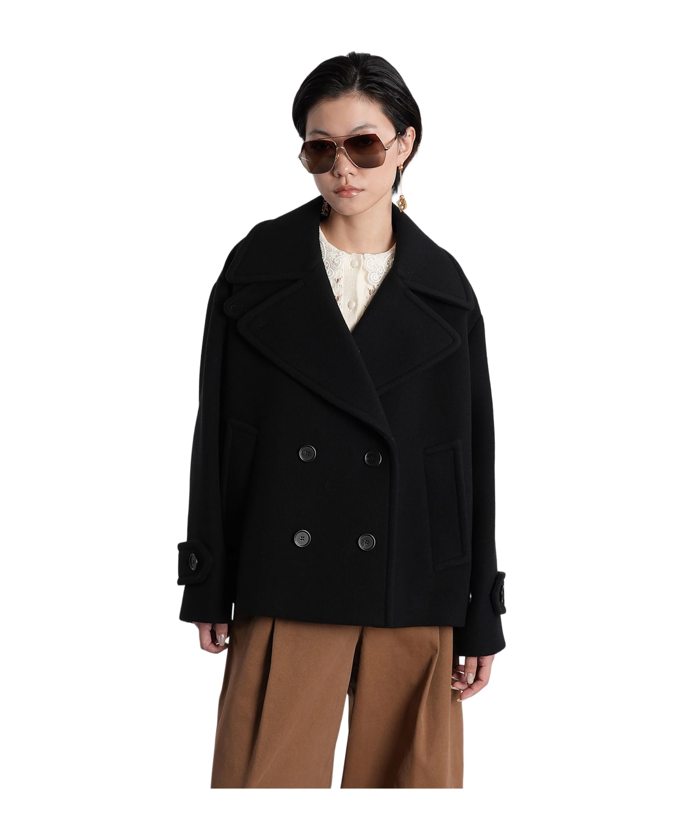 Chloé In Black Wool - black