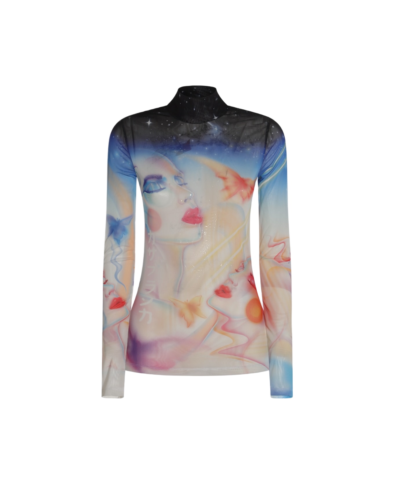 Casablanca Multicolor Top - Red