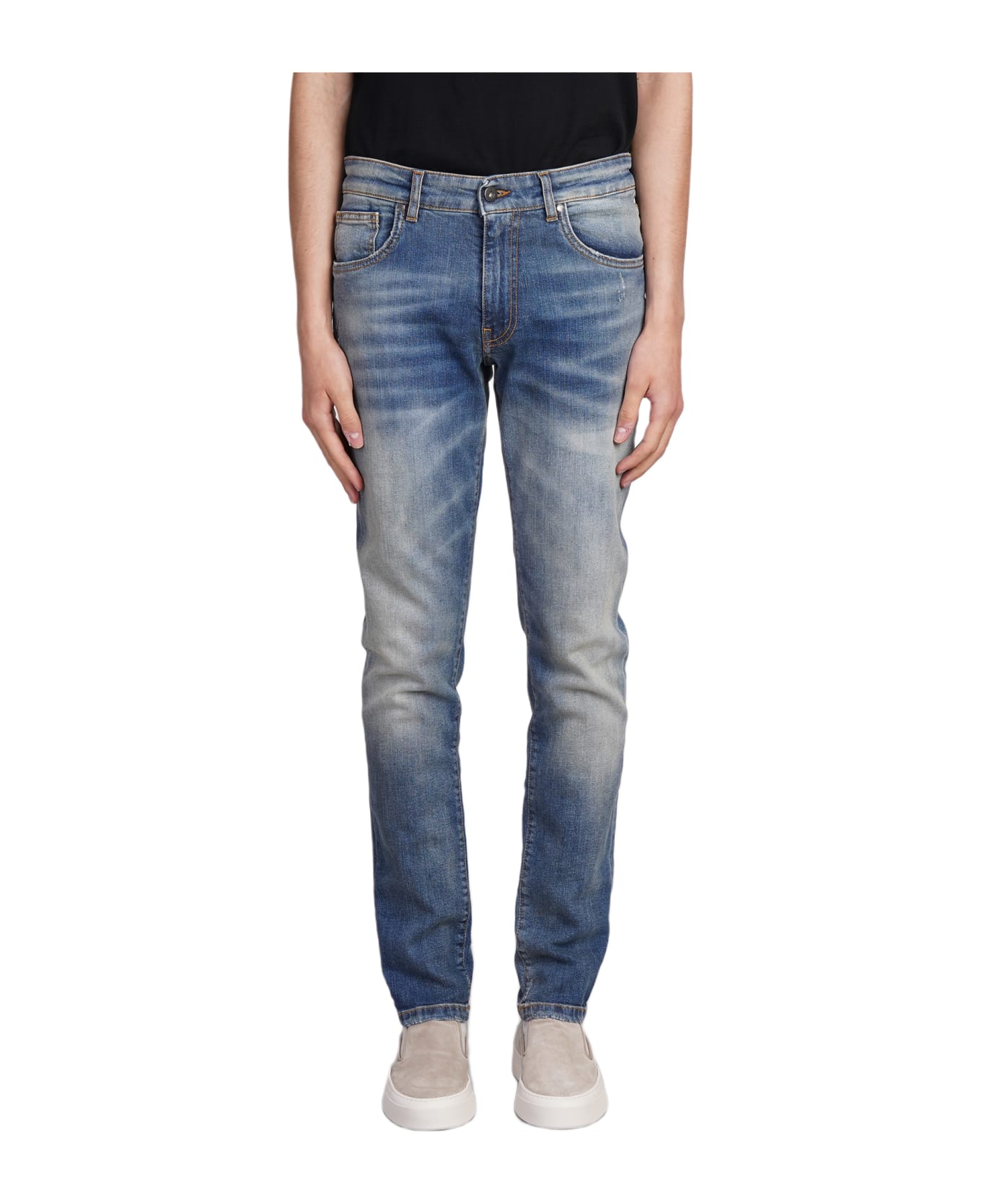 Salvatore Santoro Jeans In Blue Cotton - blue