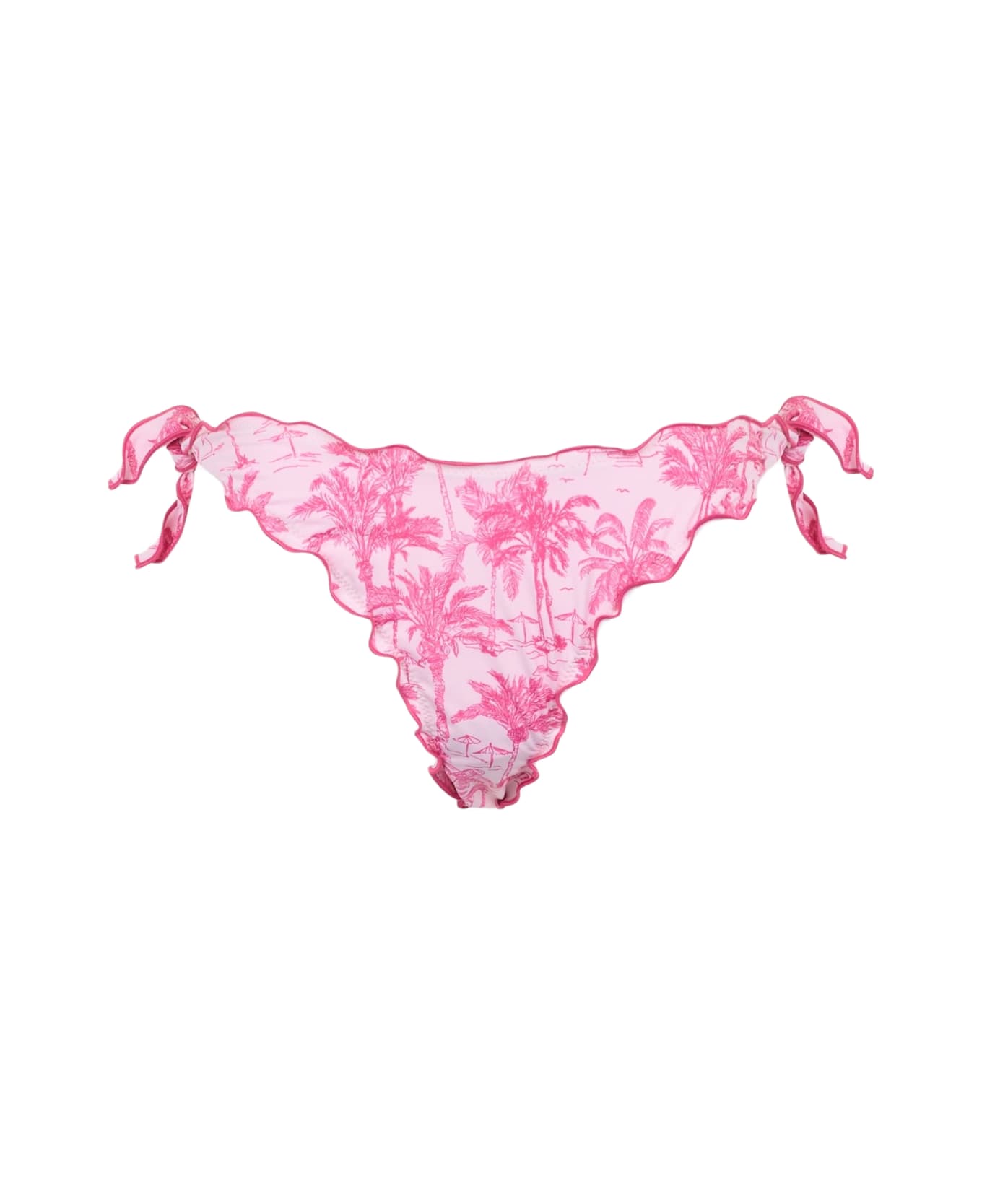 MC2 Saint Barth Woman Toile De Jouy Classic Swim Briefs Moon - PINK