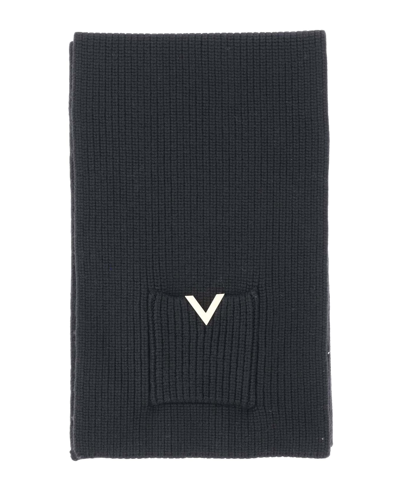 Valentino Garavani Wool Scarf - Black