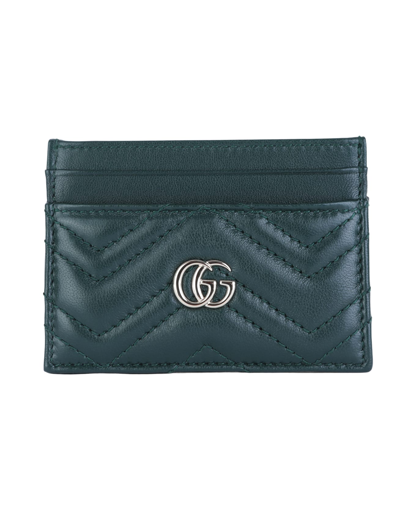 Gucci Green Leather Card Holder - Green