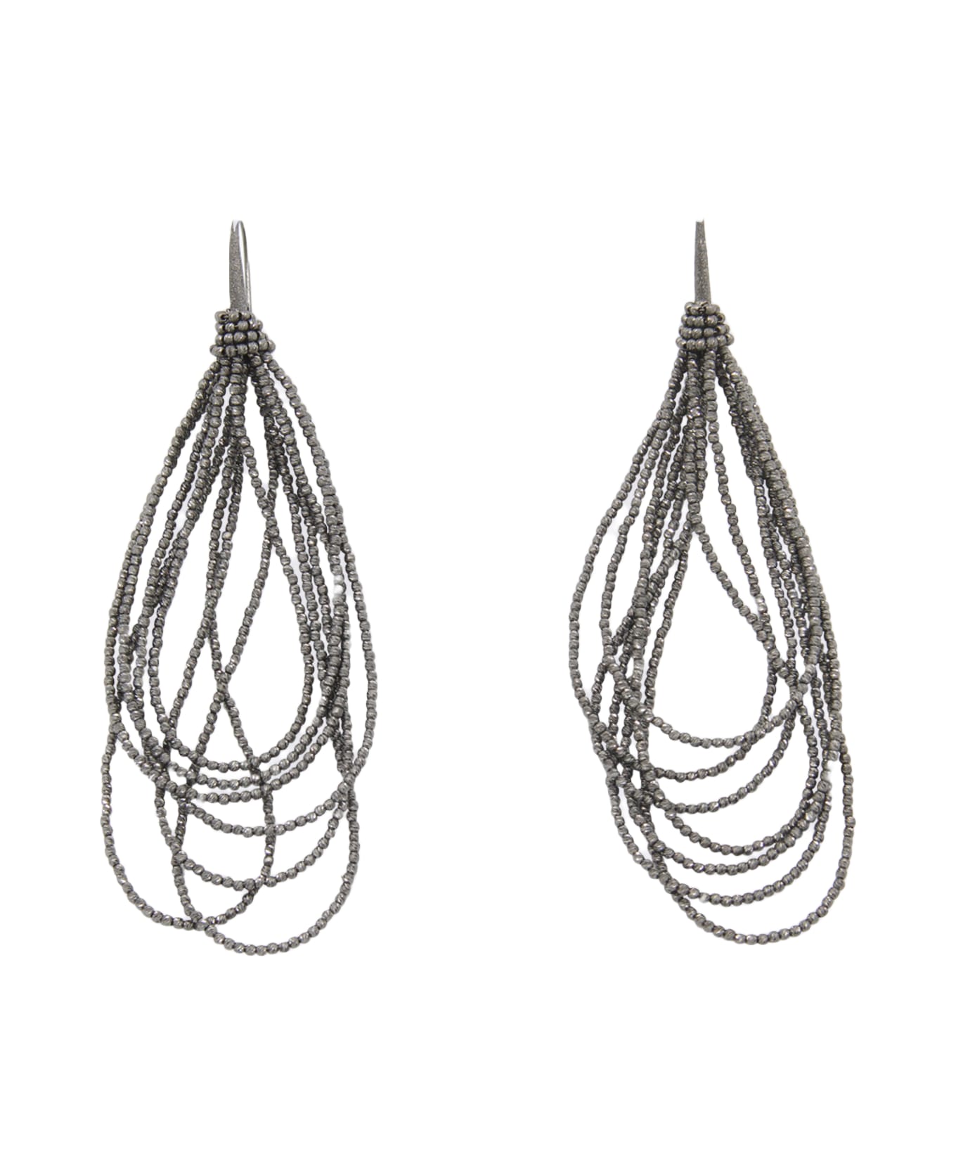 Brunello Cucinelli Silver Tone Metal Earrings