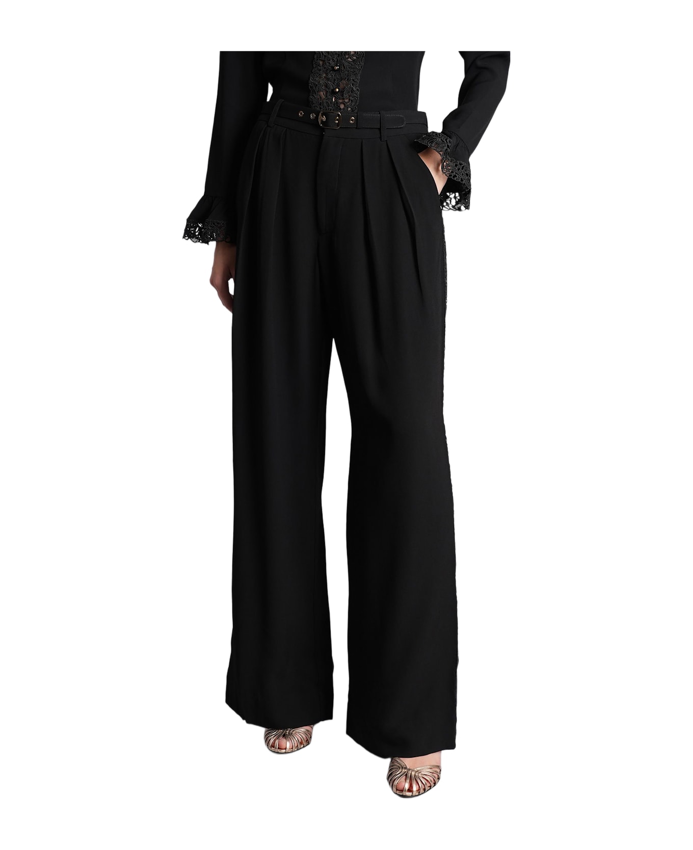 Zimmermann Pants In Black Viscose - black
