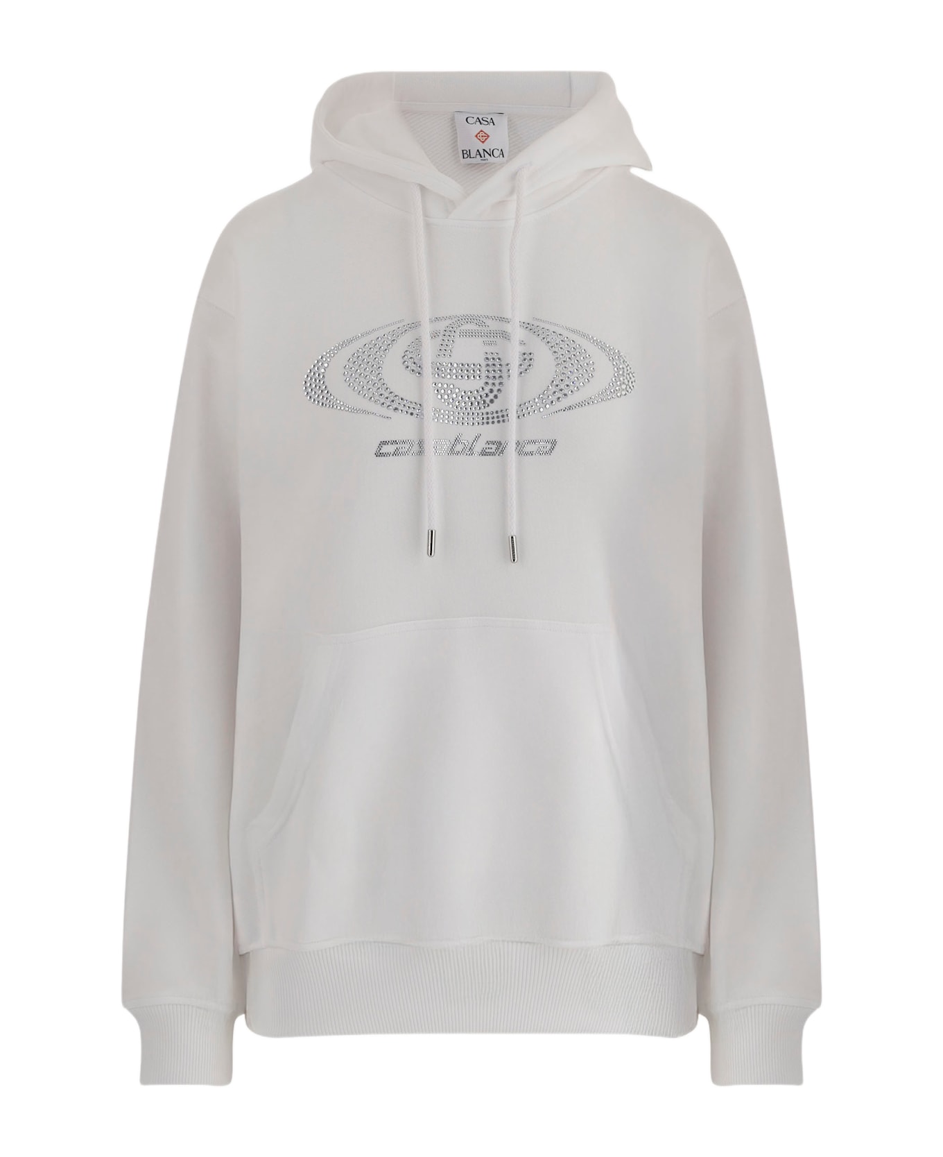 Casablanca Cotton Sweatshirt With Logo - White