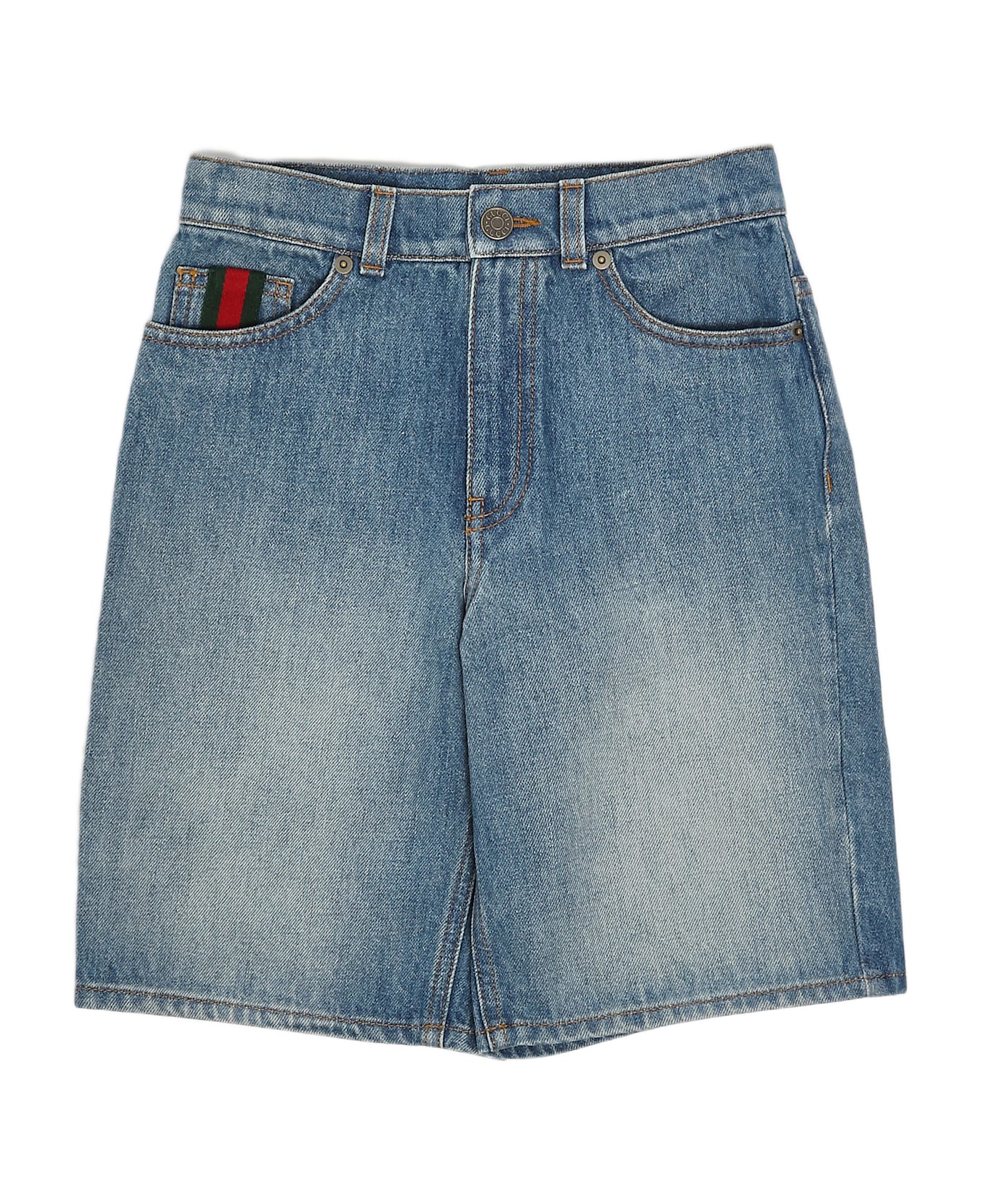 Gucci Bermuda Denim Bermuda - DENIM MEDIO