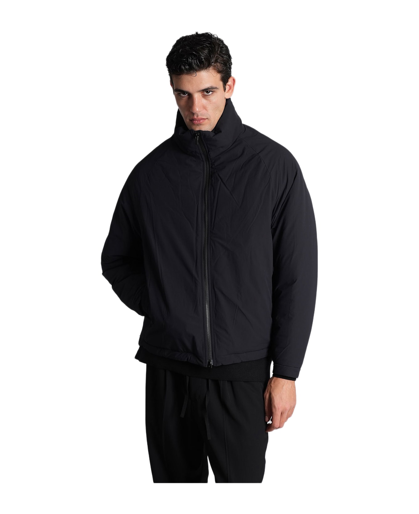 Attachment Puffer In Black Nylon - black