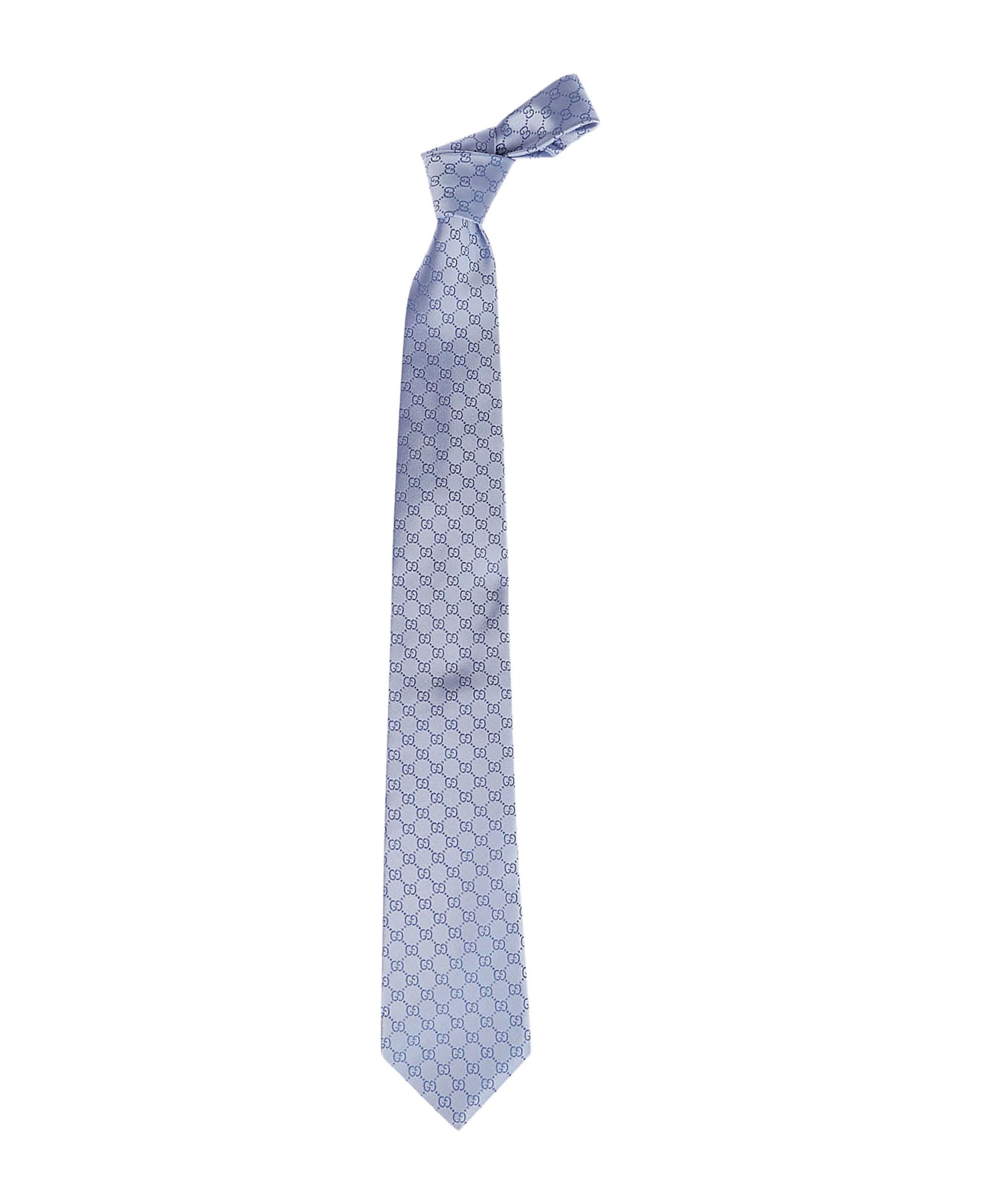 Gucci Light Blue Silk Tie - Blue