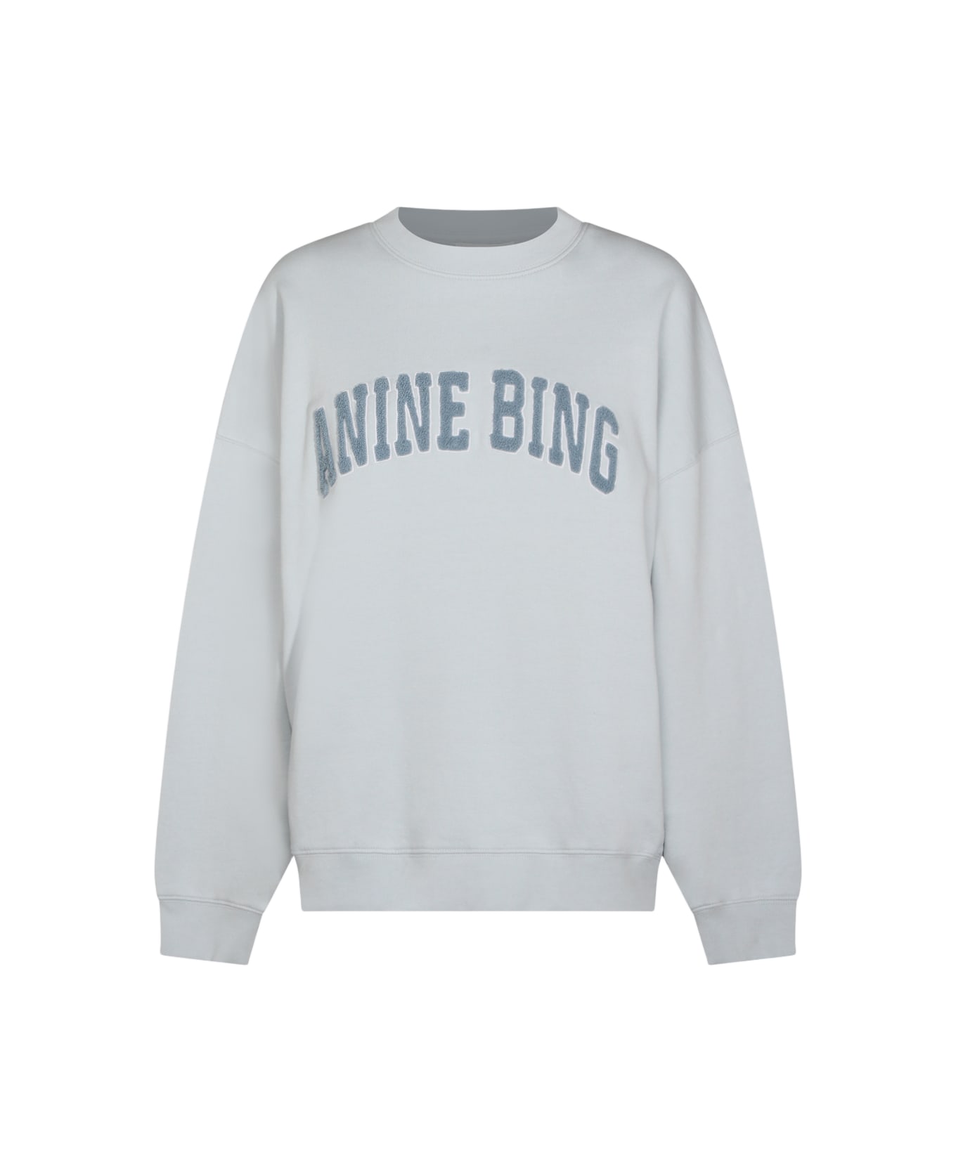 Anine Bing Light Blue Cotton Sweatshirt - Blue