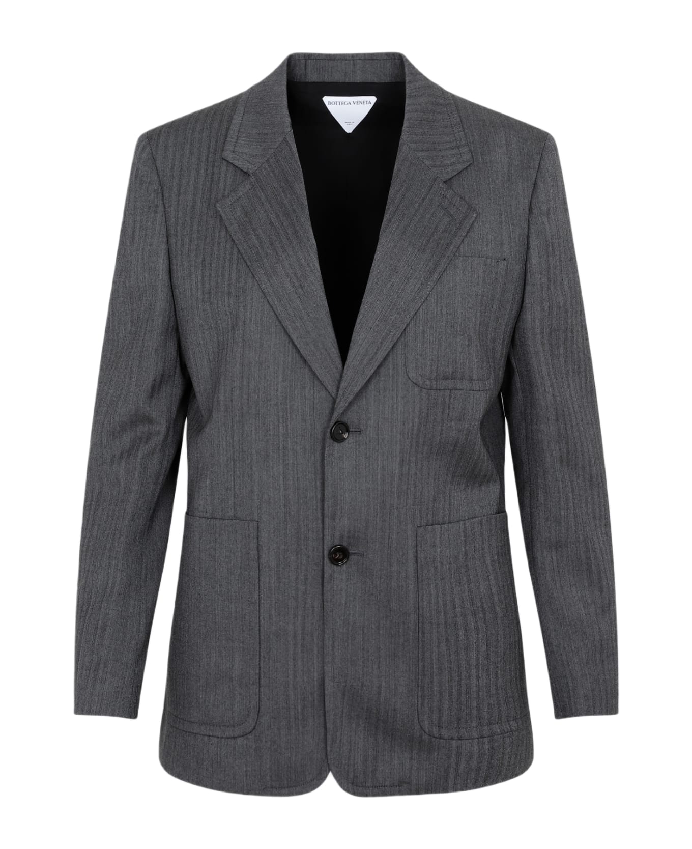 Bottega Veneta Chevron Jacket - Grey Black