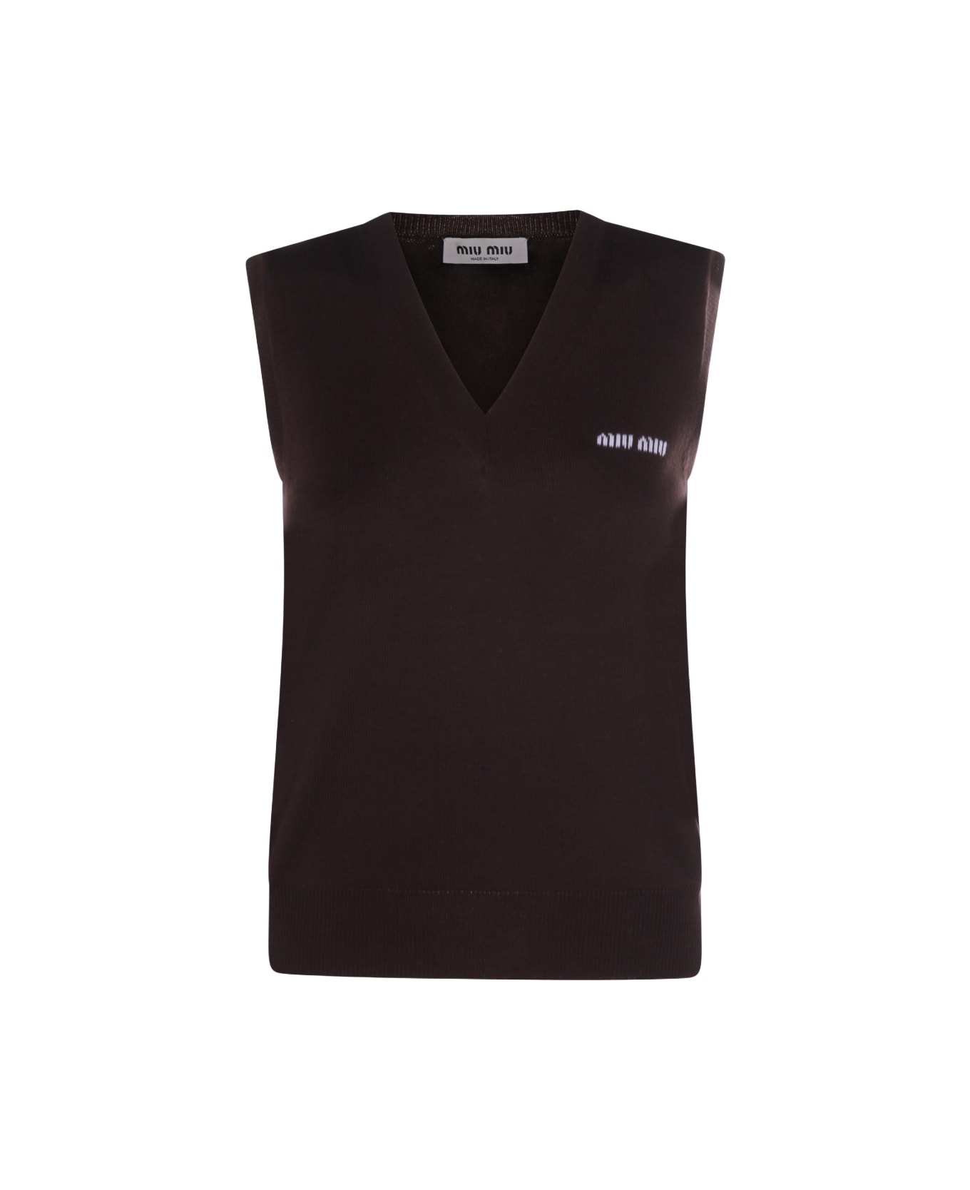 Miu Miu Brown Cashmere Knitwear - Brown