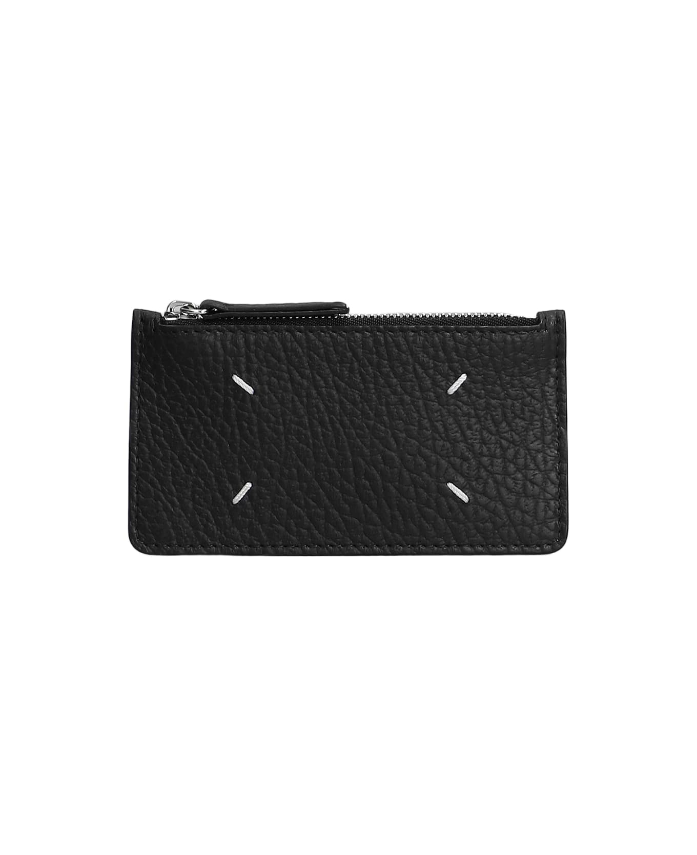 Maison Margiela Wallet In Black Leather - black