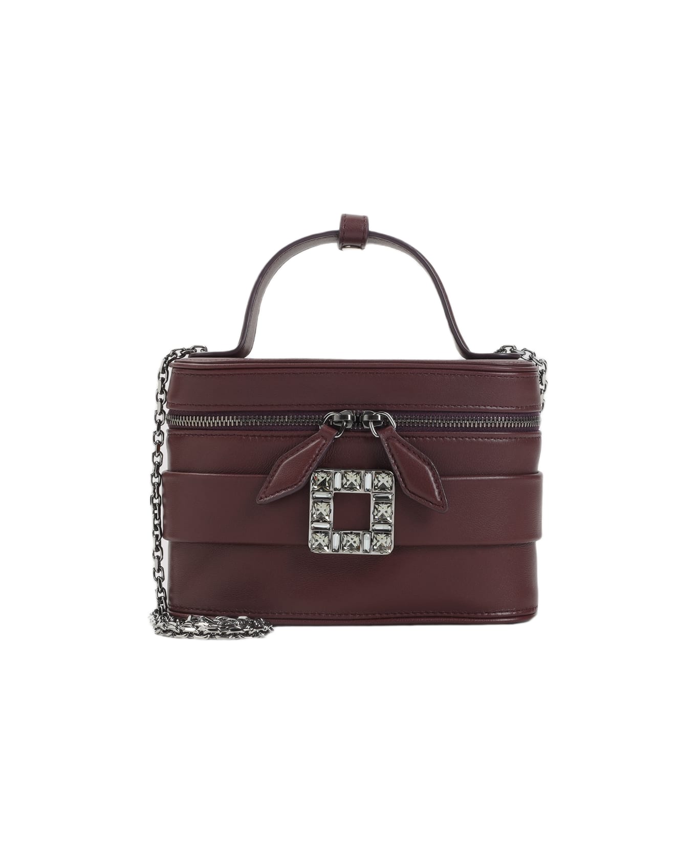 Roger Vivier Vanity Micro Bag - Bordeaux Scuro