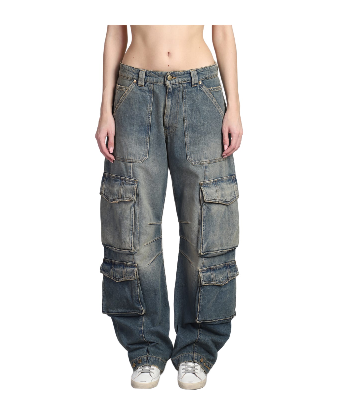 Golden Goose Jeans In Blue Cotton - blue