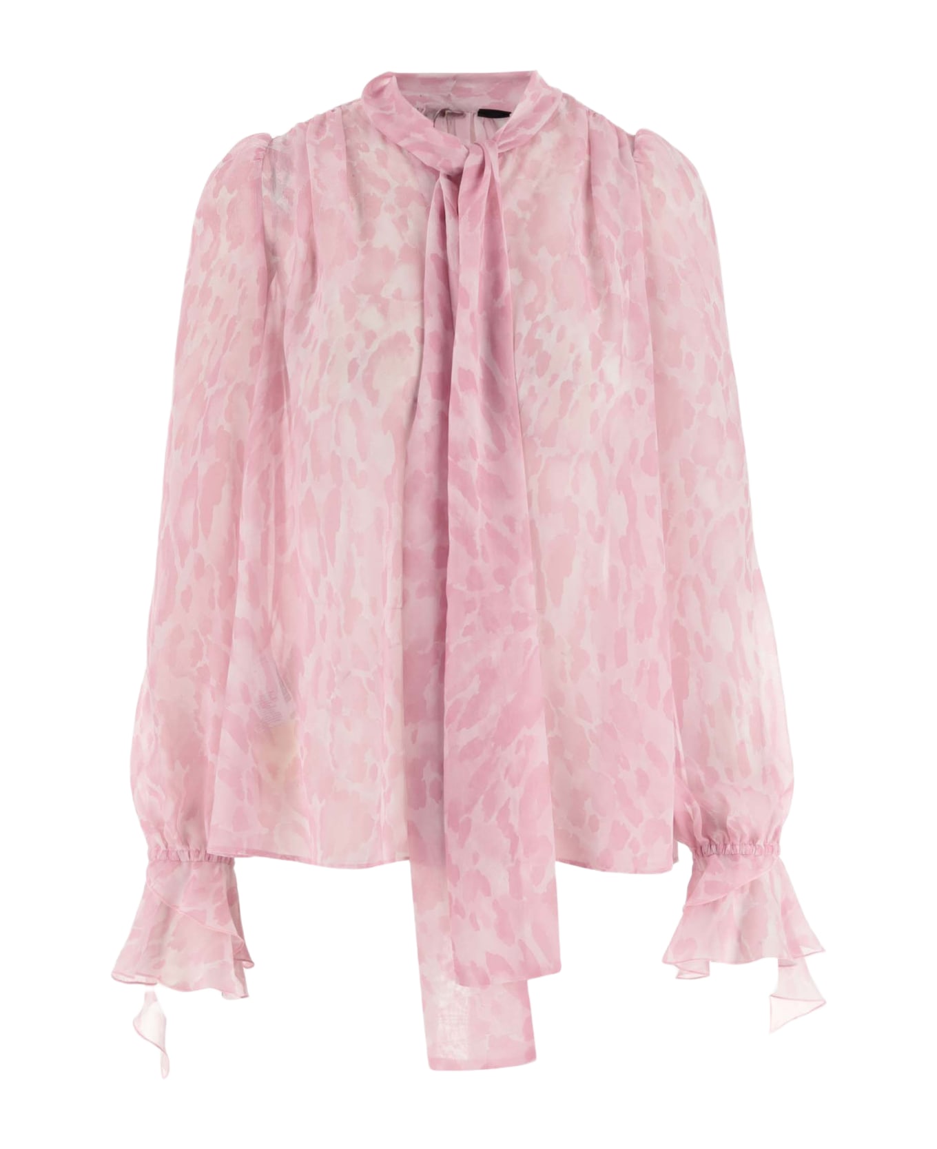 Pinko Printed Chiffon Shirt - Multi Pink