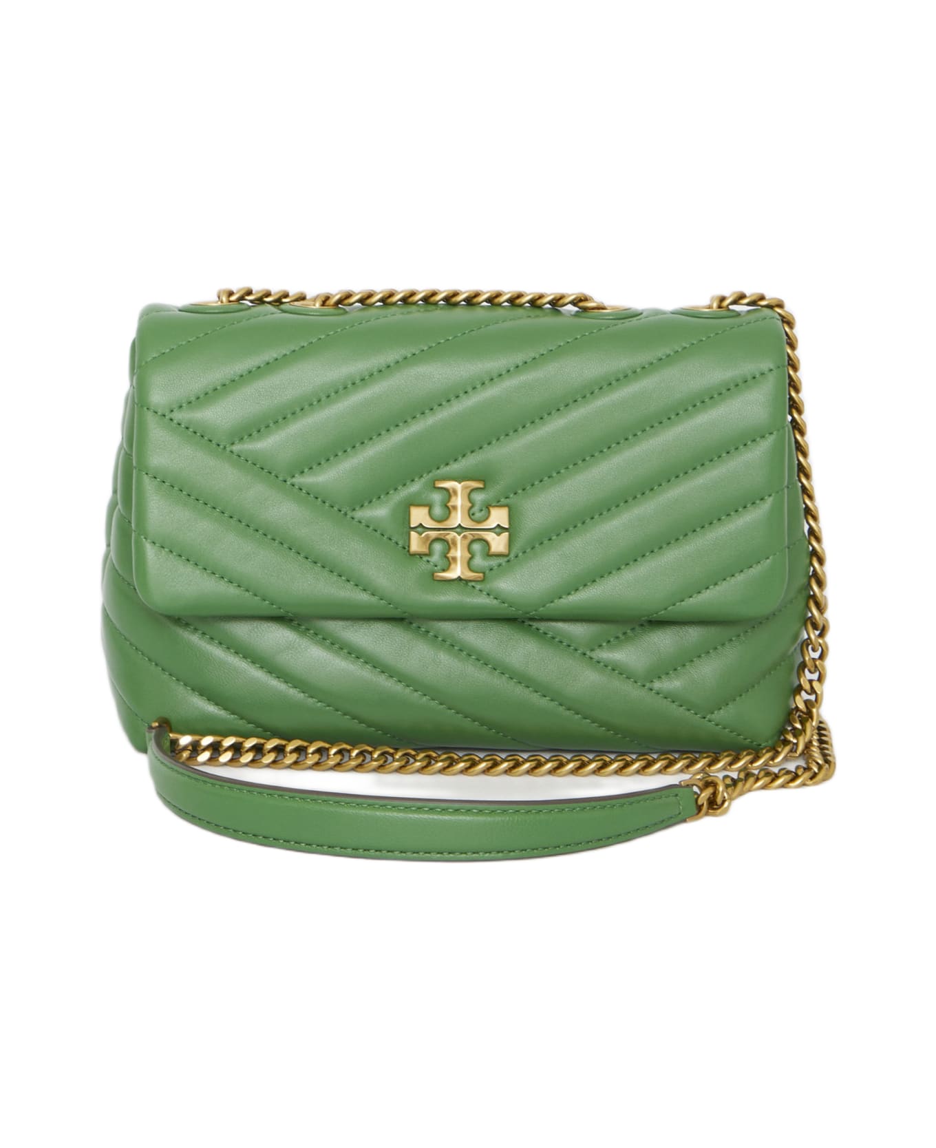 Tory Burch Small Kira Chevron Bag - GREEN