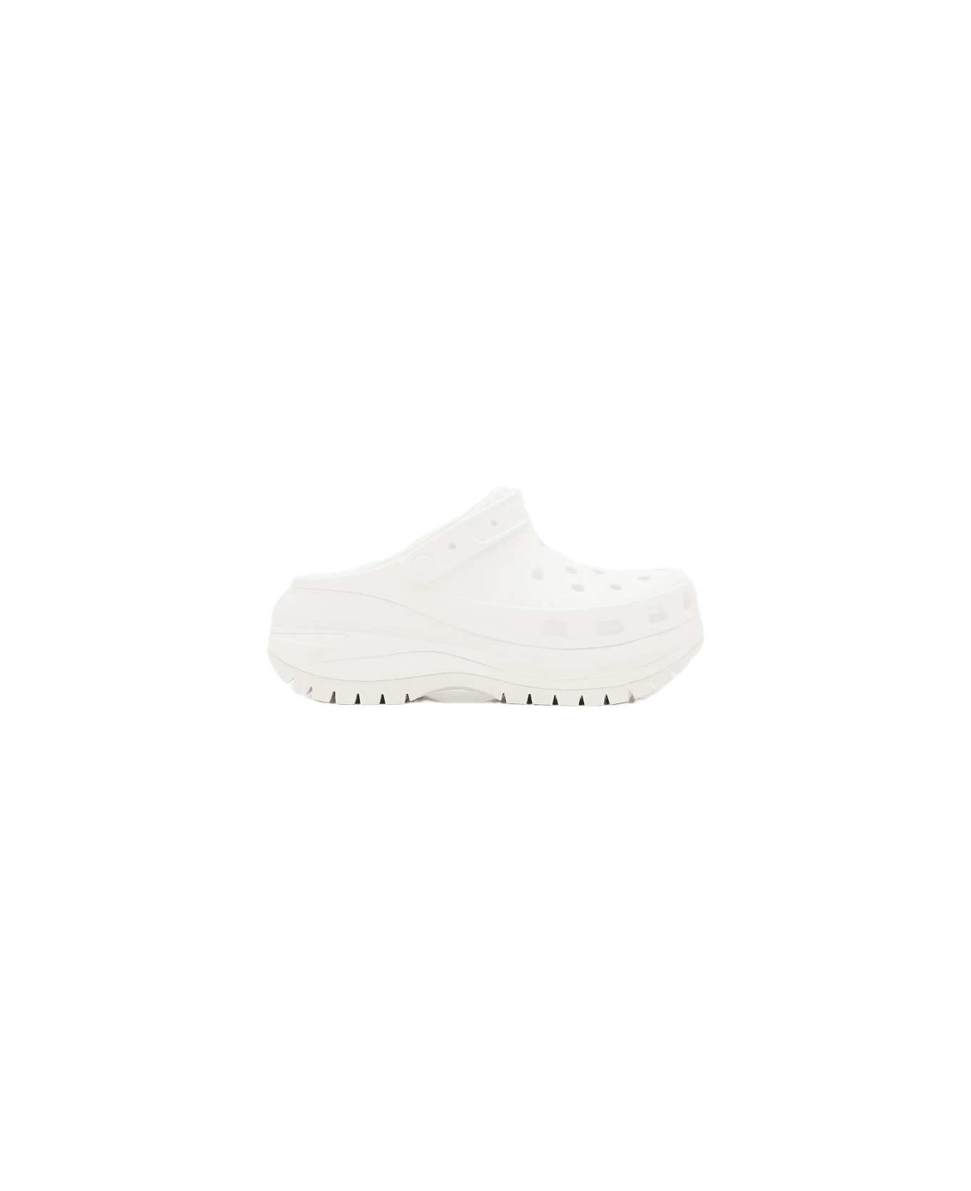 Crocs Classic Mega Crush Clog Rubber Sandals - White