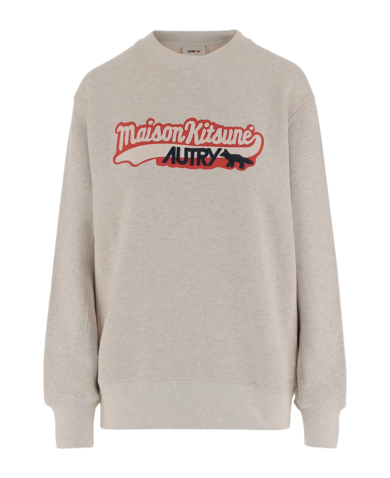 Autry X Maison Kitsune Cotton Sweatshirt - Grey