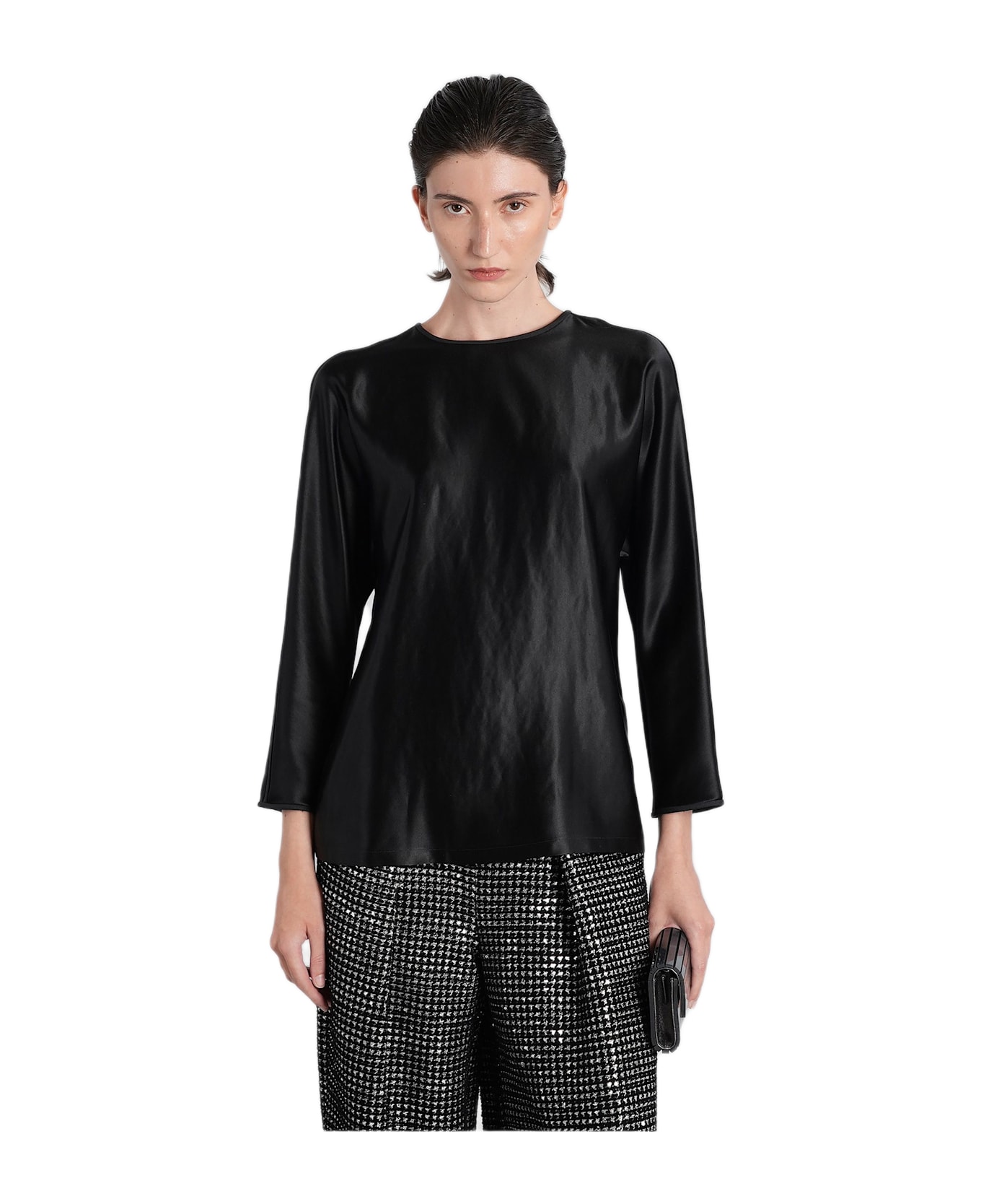 Giorgio Armani Blouse In Black Silk - Black