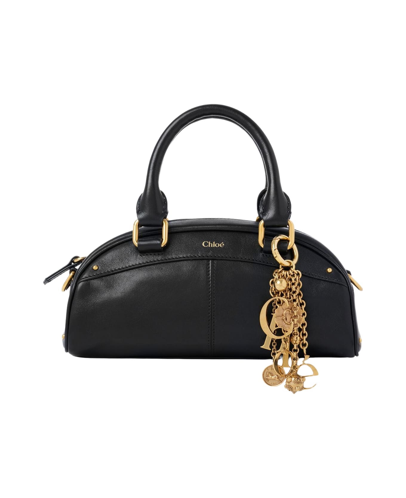 Chloé Small Chloé Bowling Bag In Soft Leather - Black