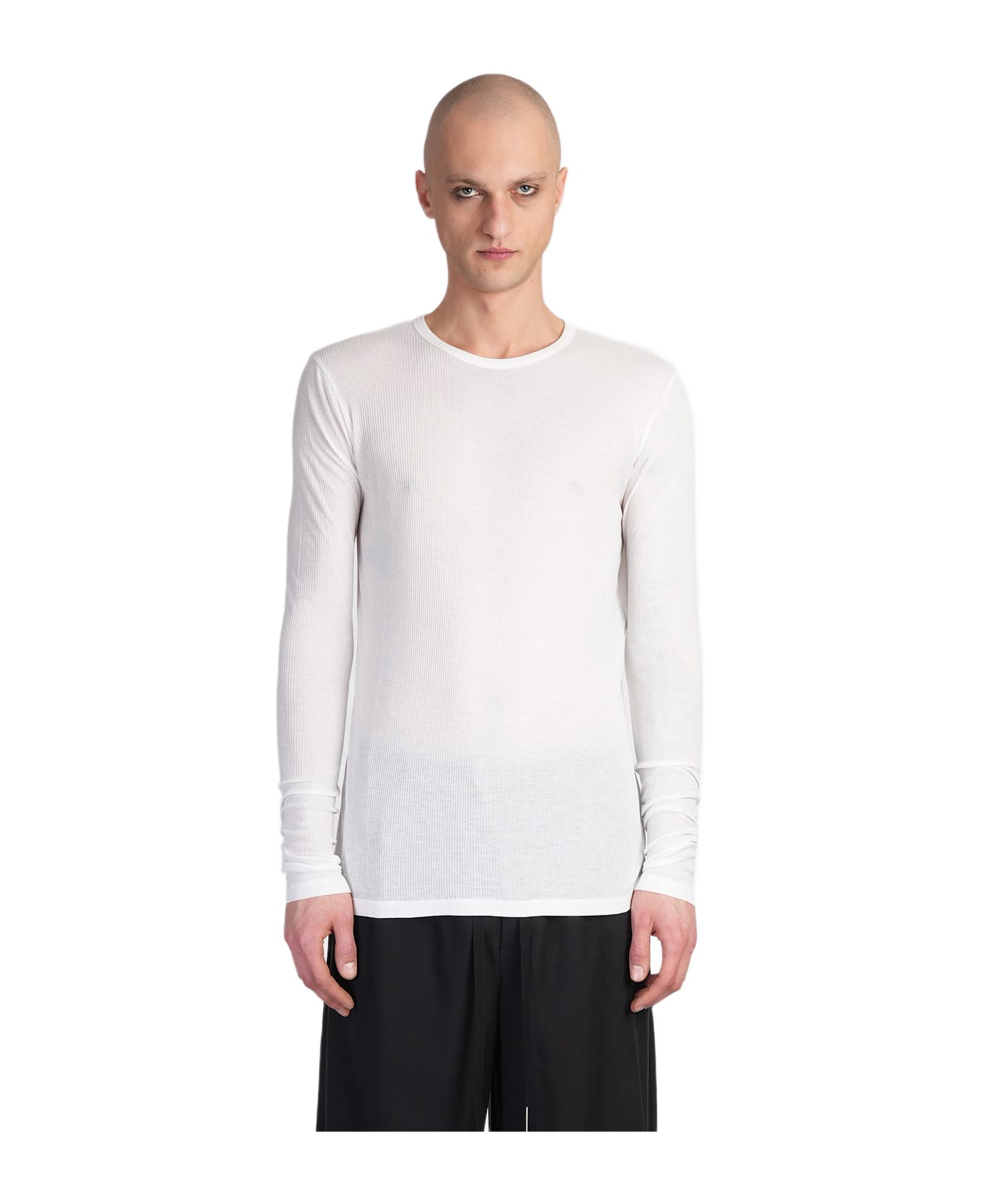 Ann Demeulemeester Greg T-shirt In White Viscose - white