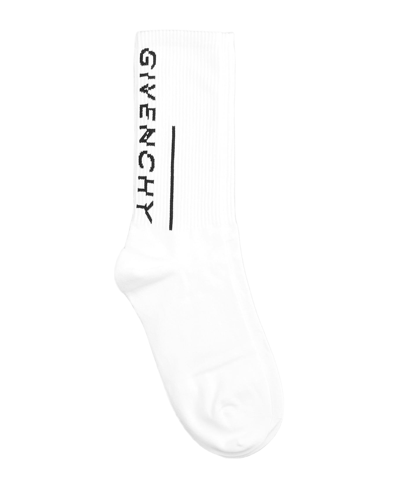 Givenchy Socks In White Cotton - white