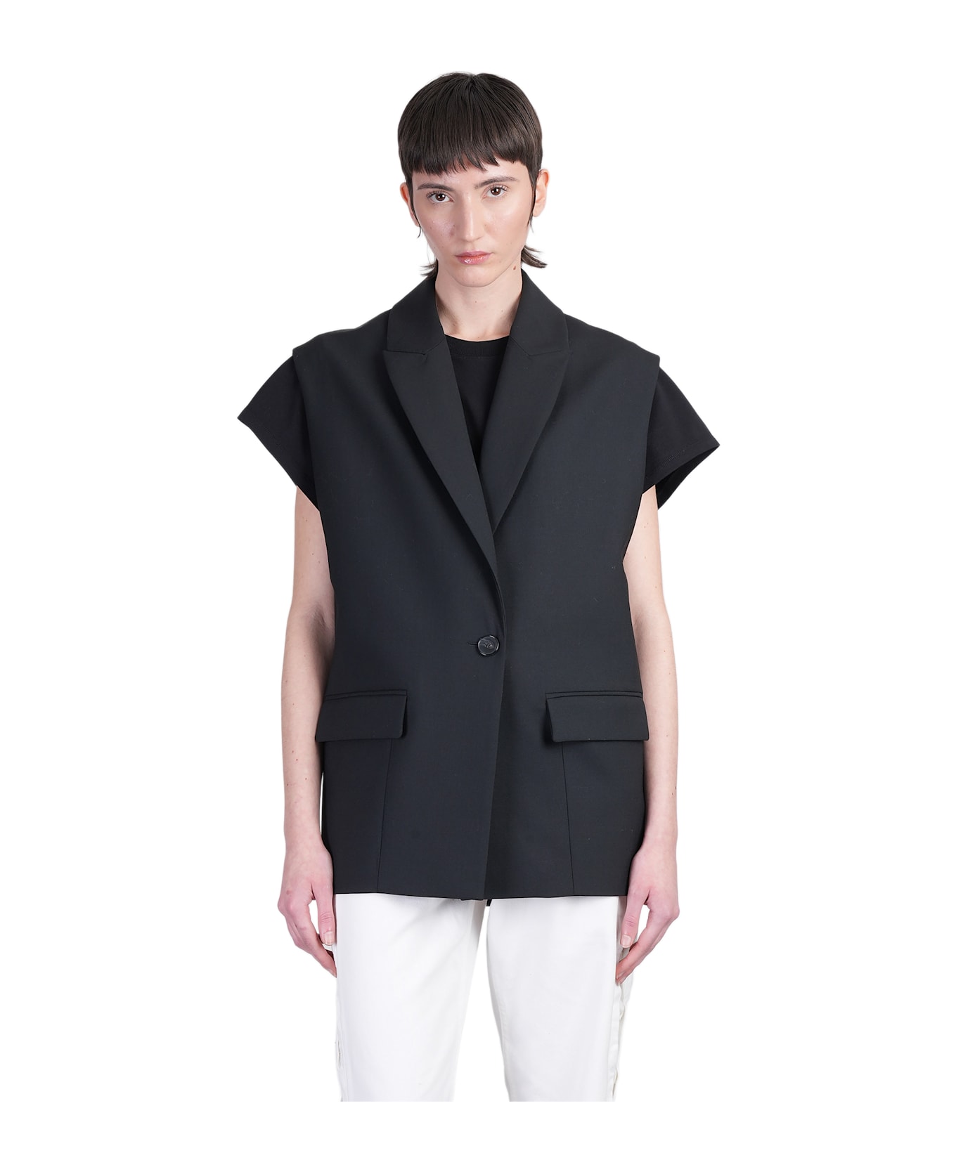 IRO Cynesa Blazer In Black Polyester - black