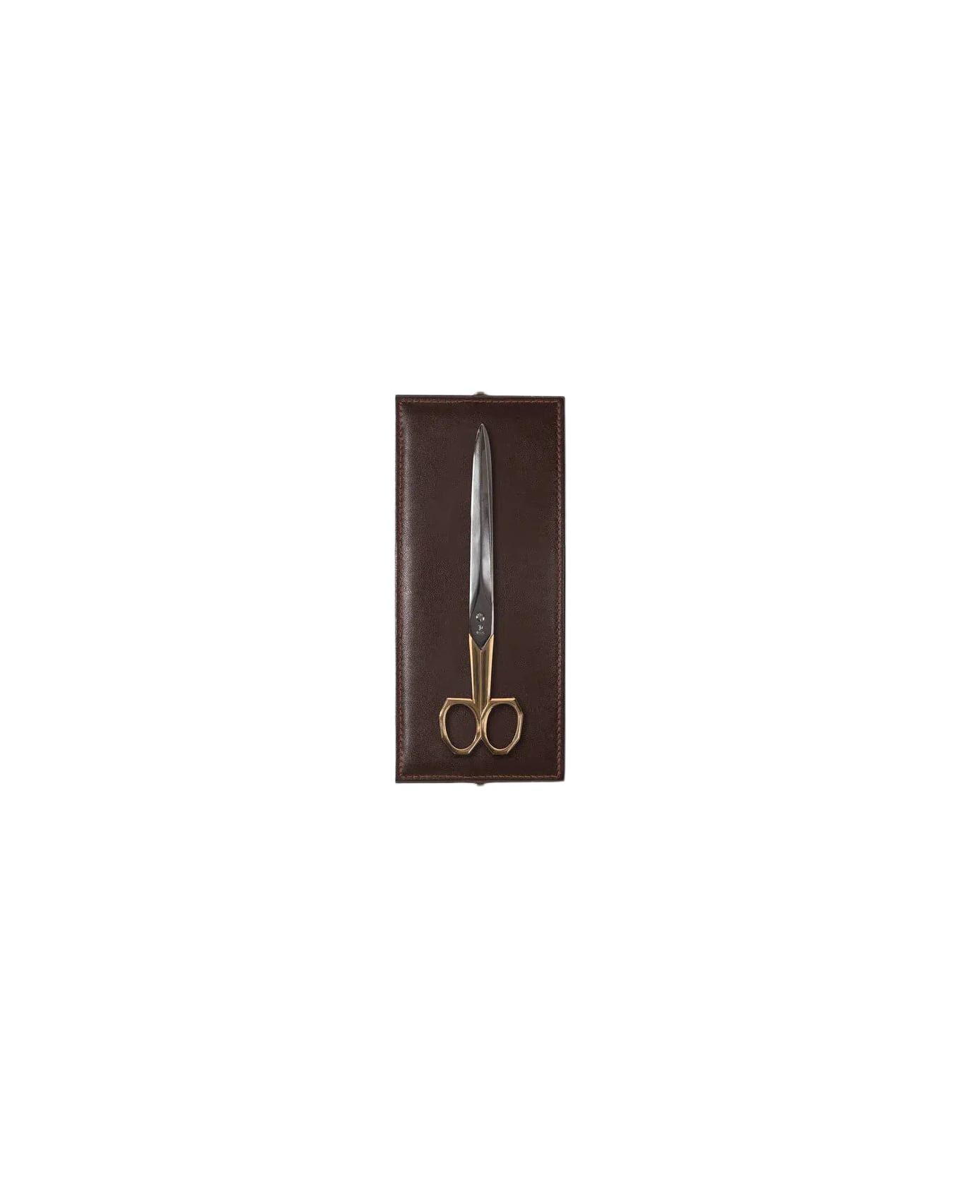 Larusmiani Gold 24k Desk Scissors  - Yellow